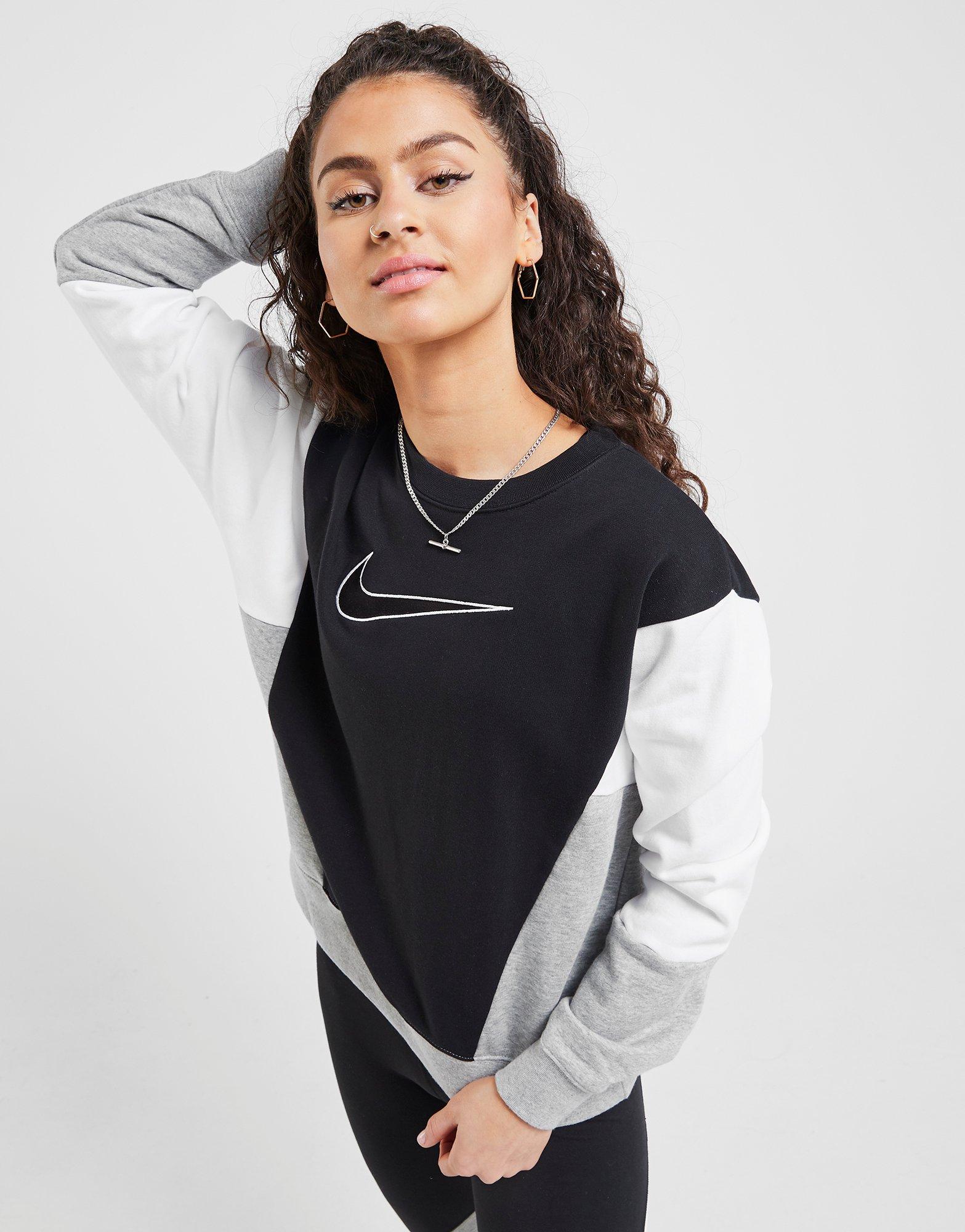 nike sportswear colour block crew sweatshirt