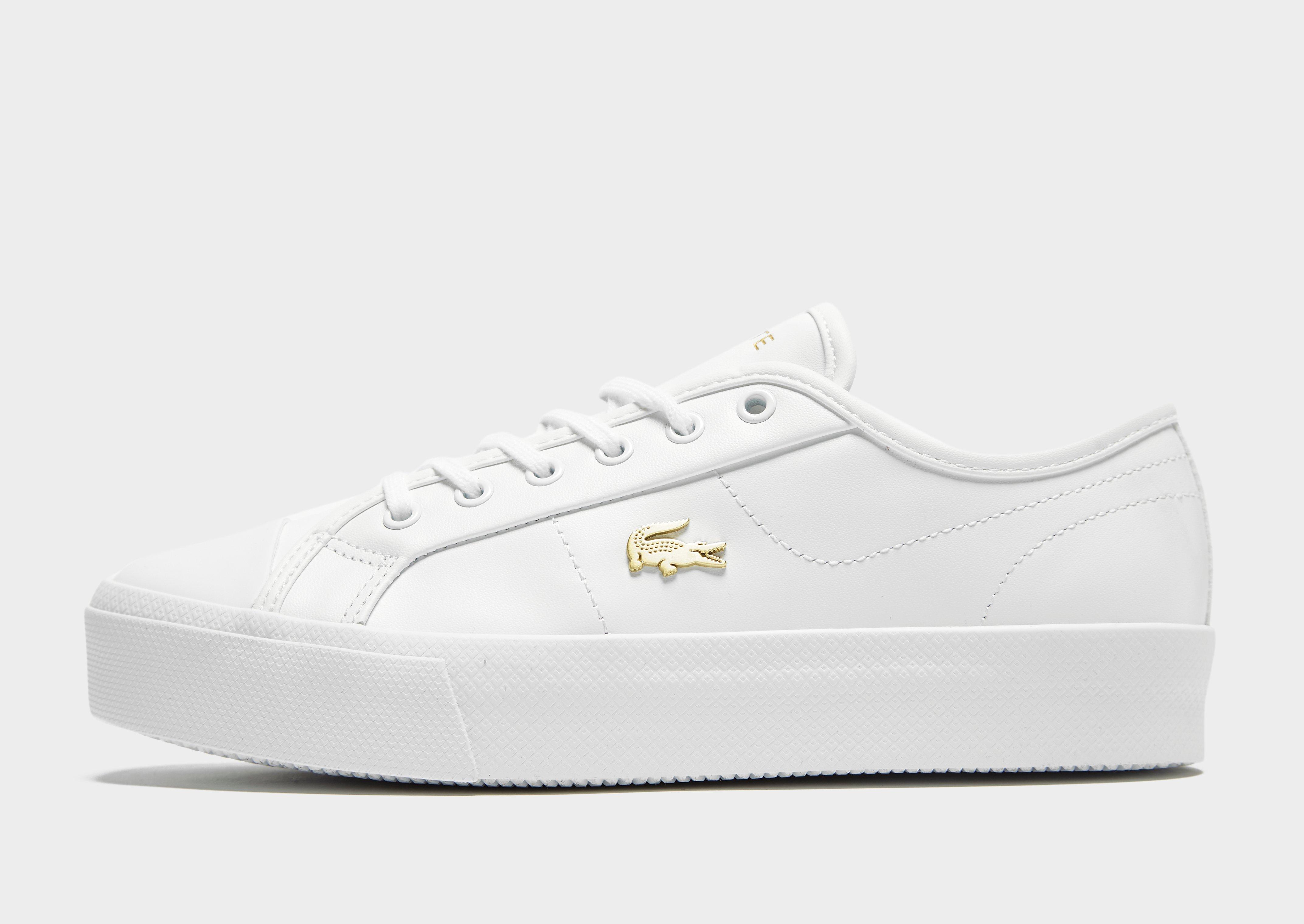 lacoste white shoes for ladies