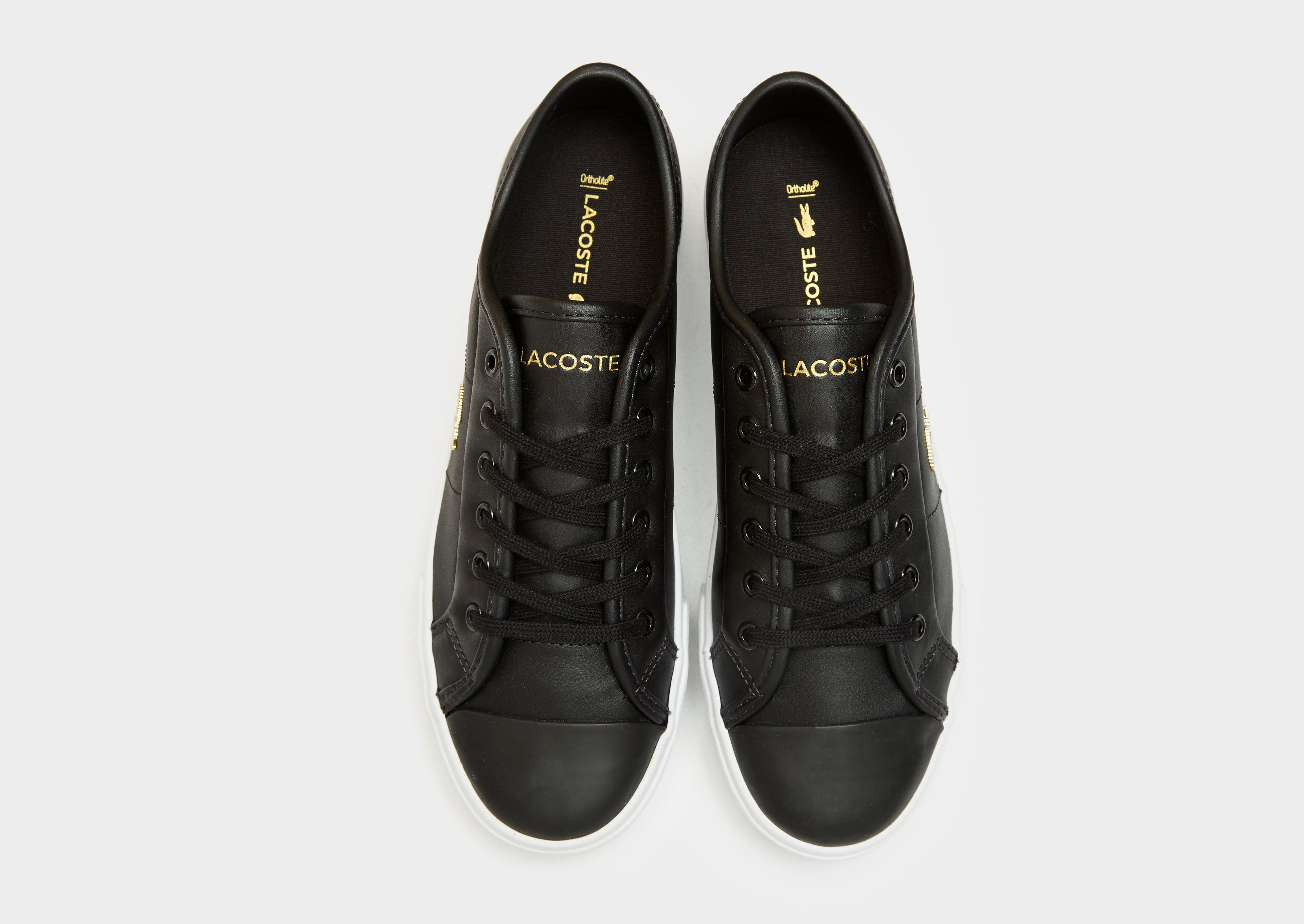 lacoste ziane black leather
