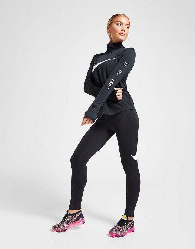 Buy Black Nike Running Swoosh 1/4 Zip Top JD Sports JD Sports Ireland