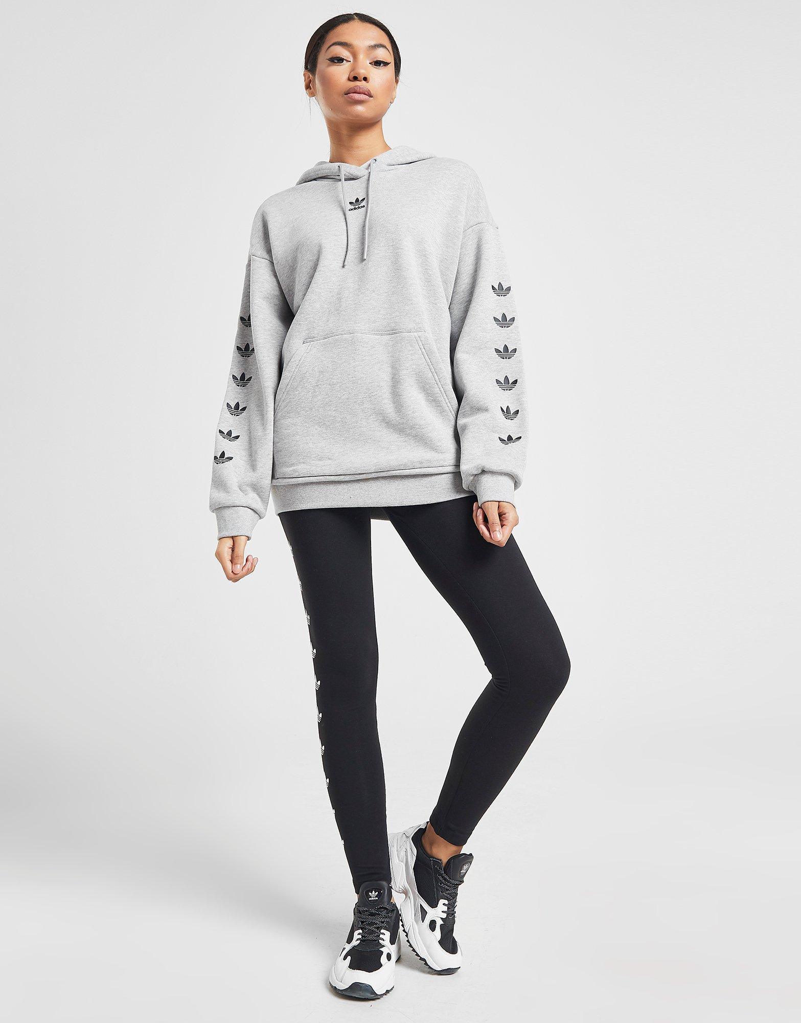 adidas originals tape overhead hoodie womens