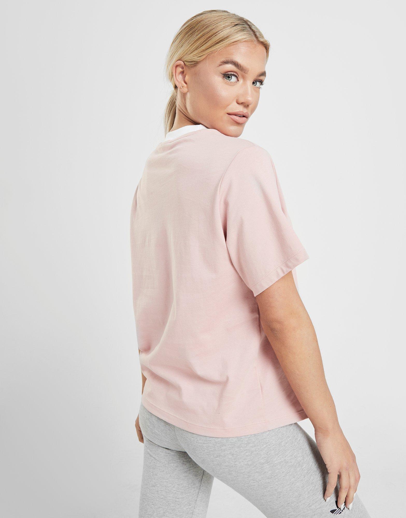 adidas pink t shirt women's