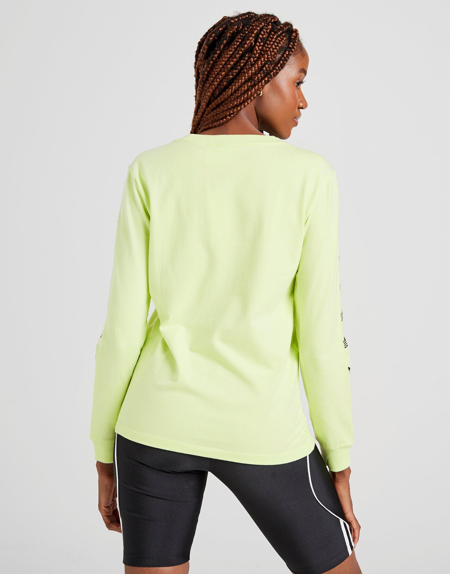 adidas long sleeve top green