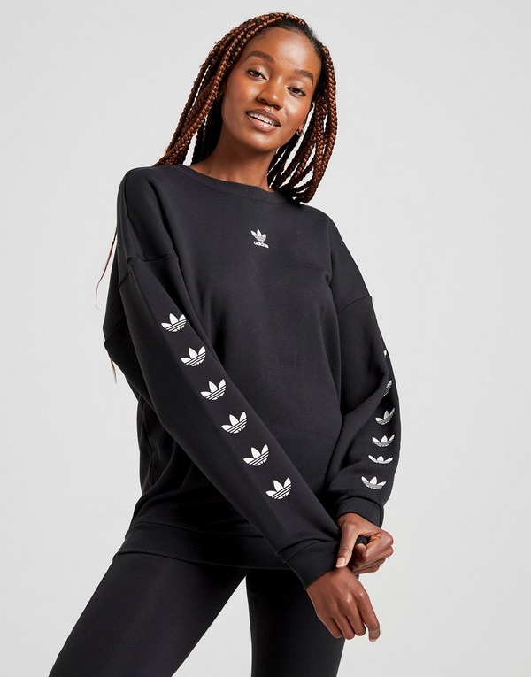 Adidas Originals adidas originals Trefoil Crew Sweatshirt BLACK Adidas Originals adidas originals Trefoil Crew Sweatshirt BLACK