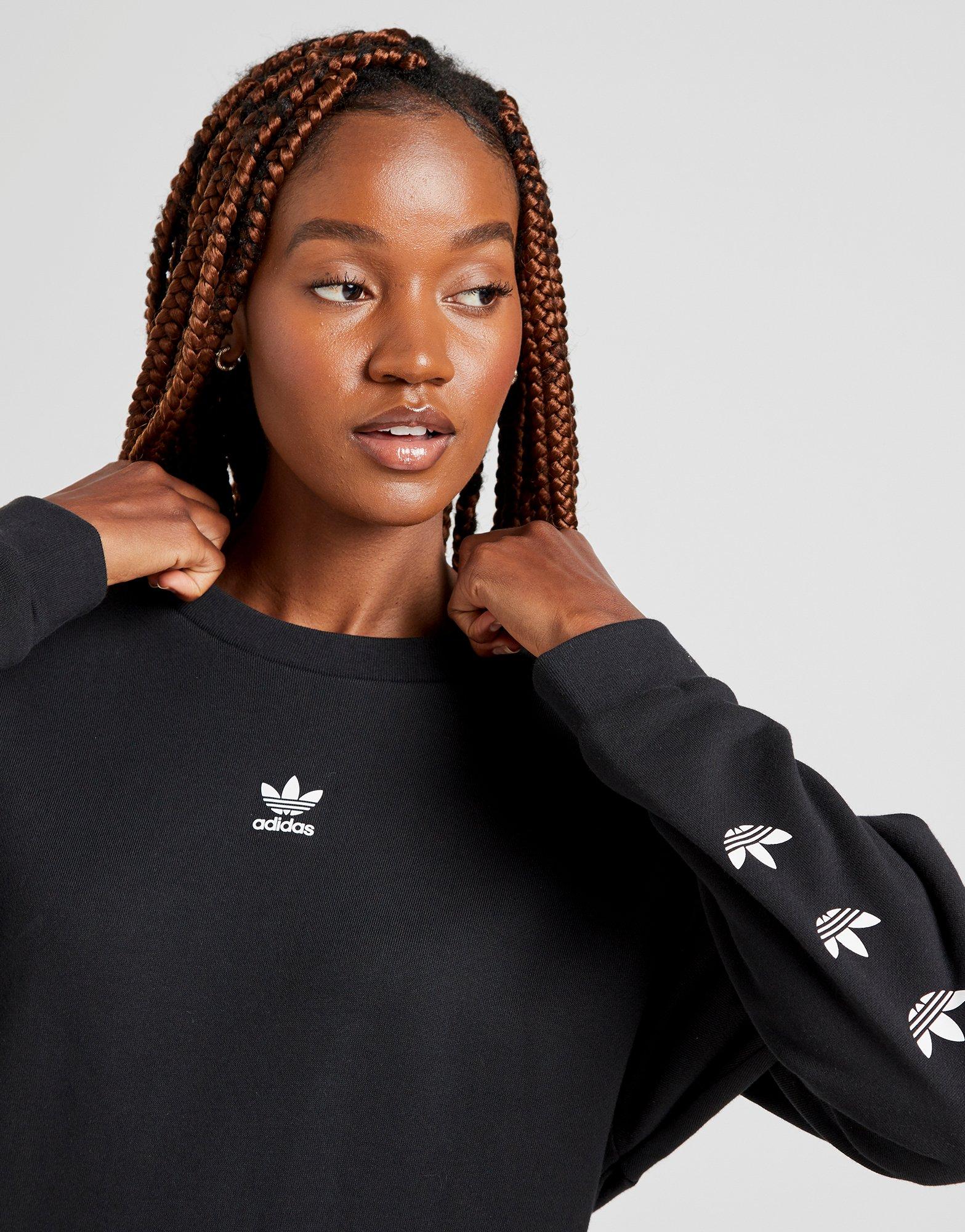 adidas originals trefoil crew sweatshirt