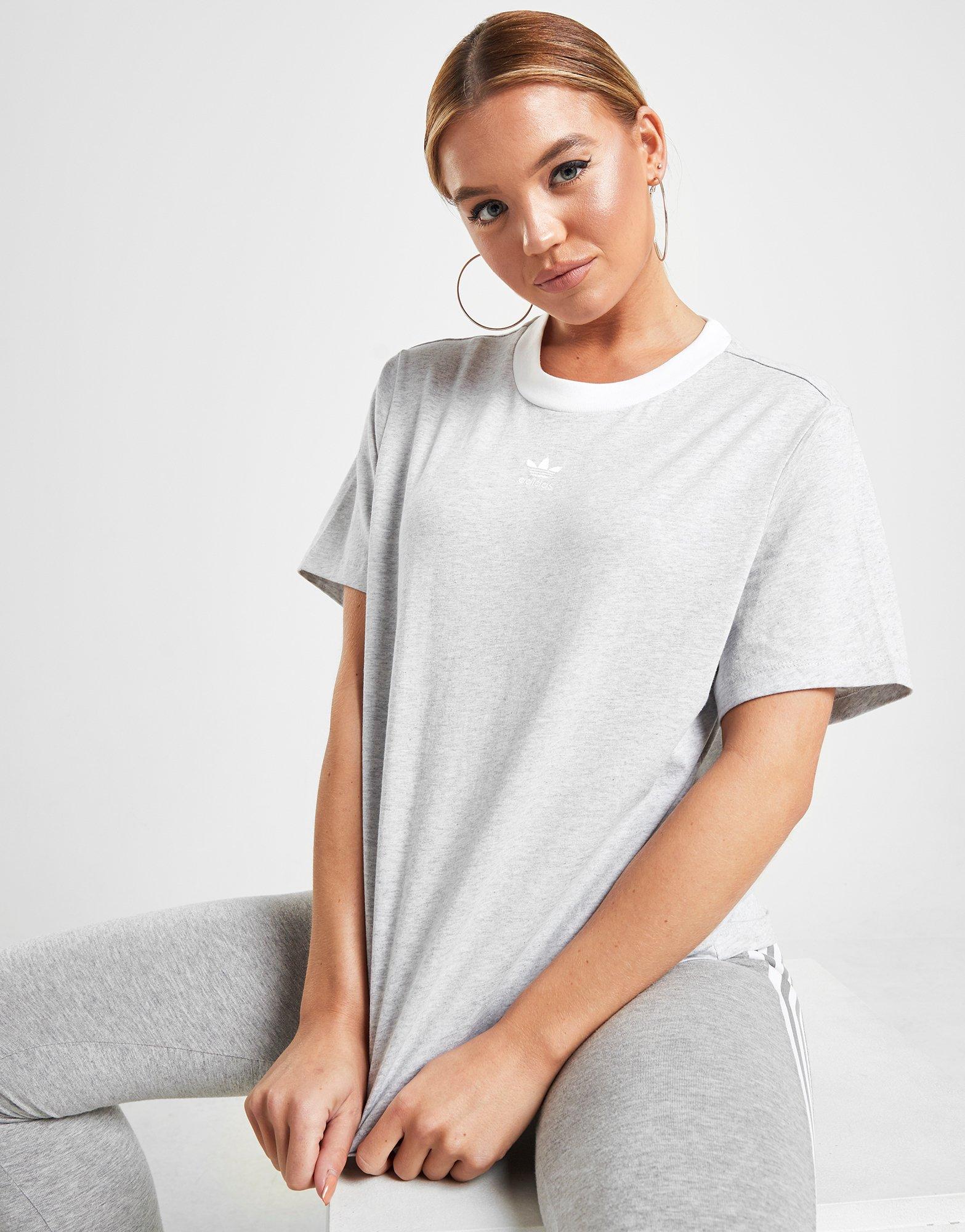 adidas grey t shirt women's