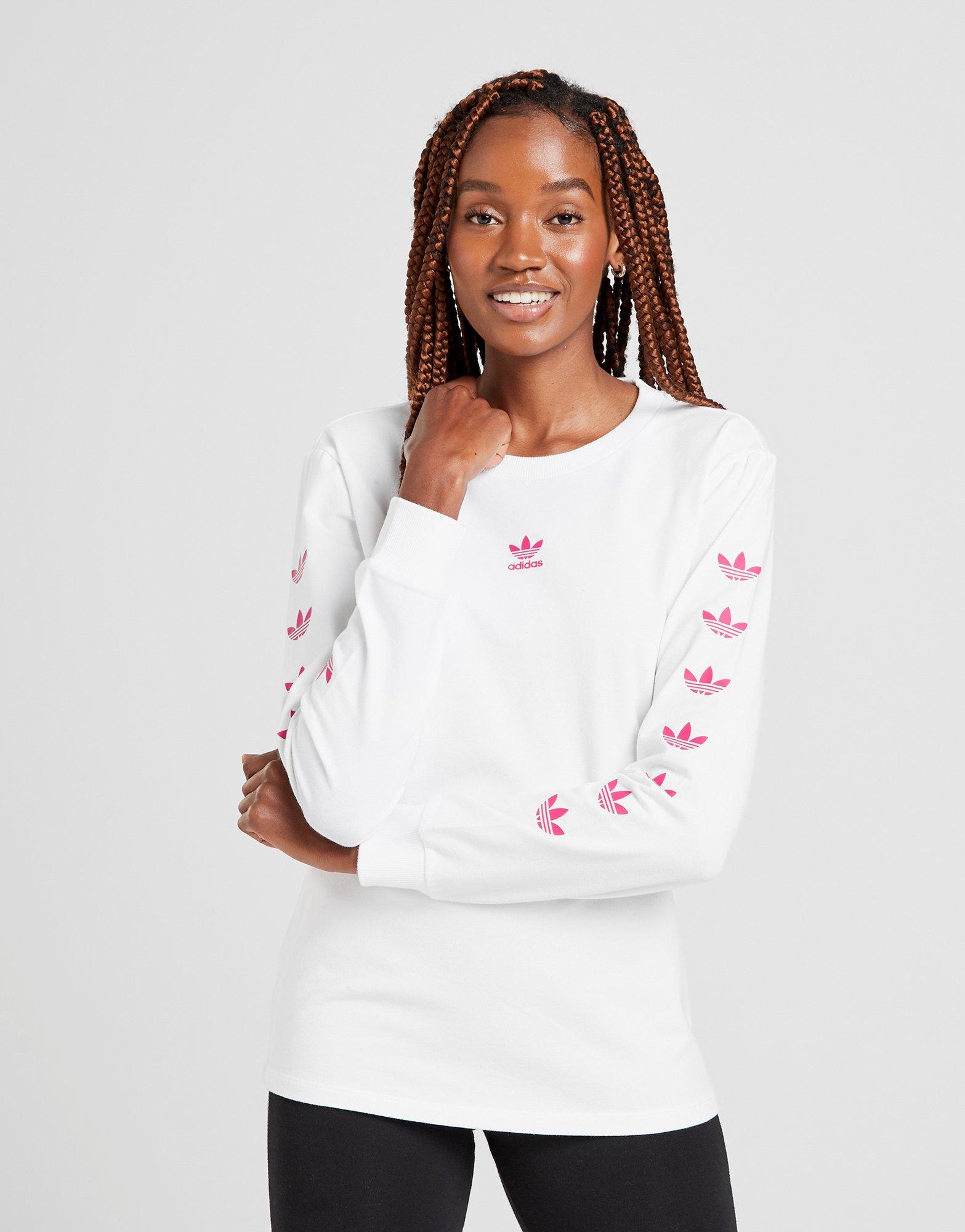 sweat sport femme manches longues trefoil adidas originals