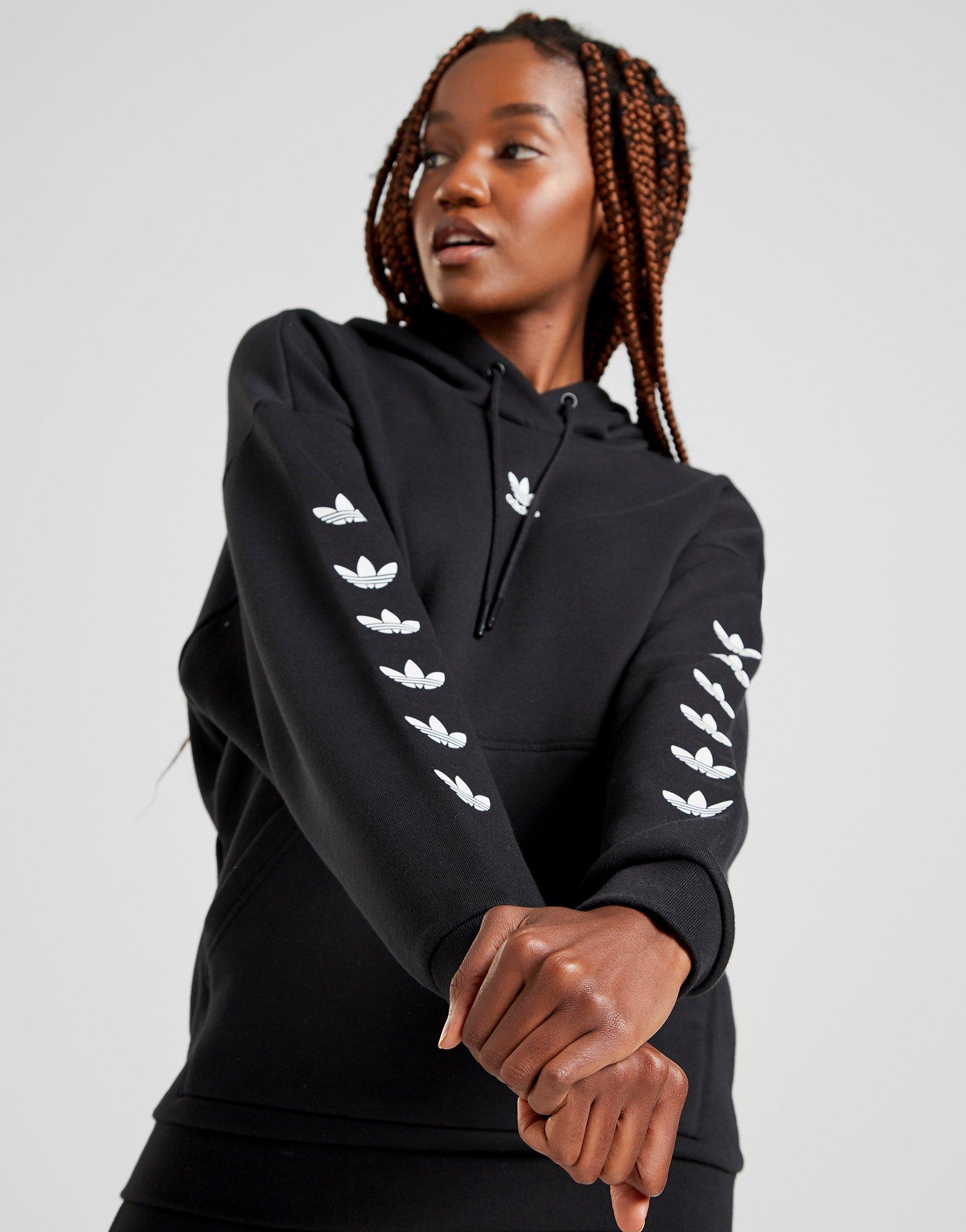 adidas originals tape overhead hoodie womens