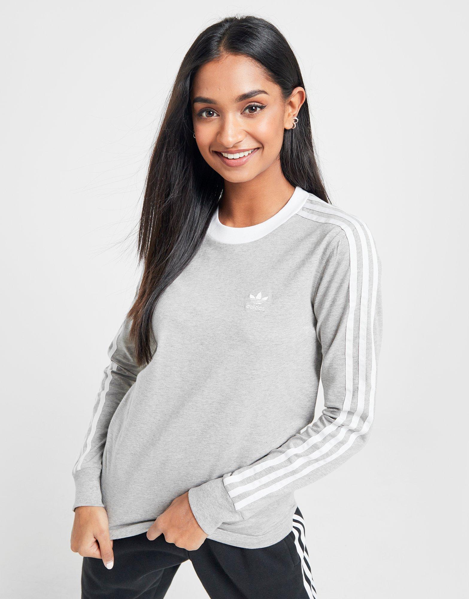 adidas 3 stripe long sleeve