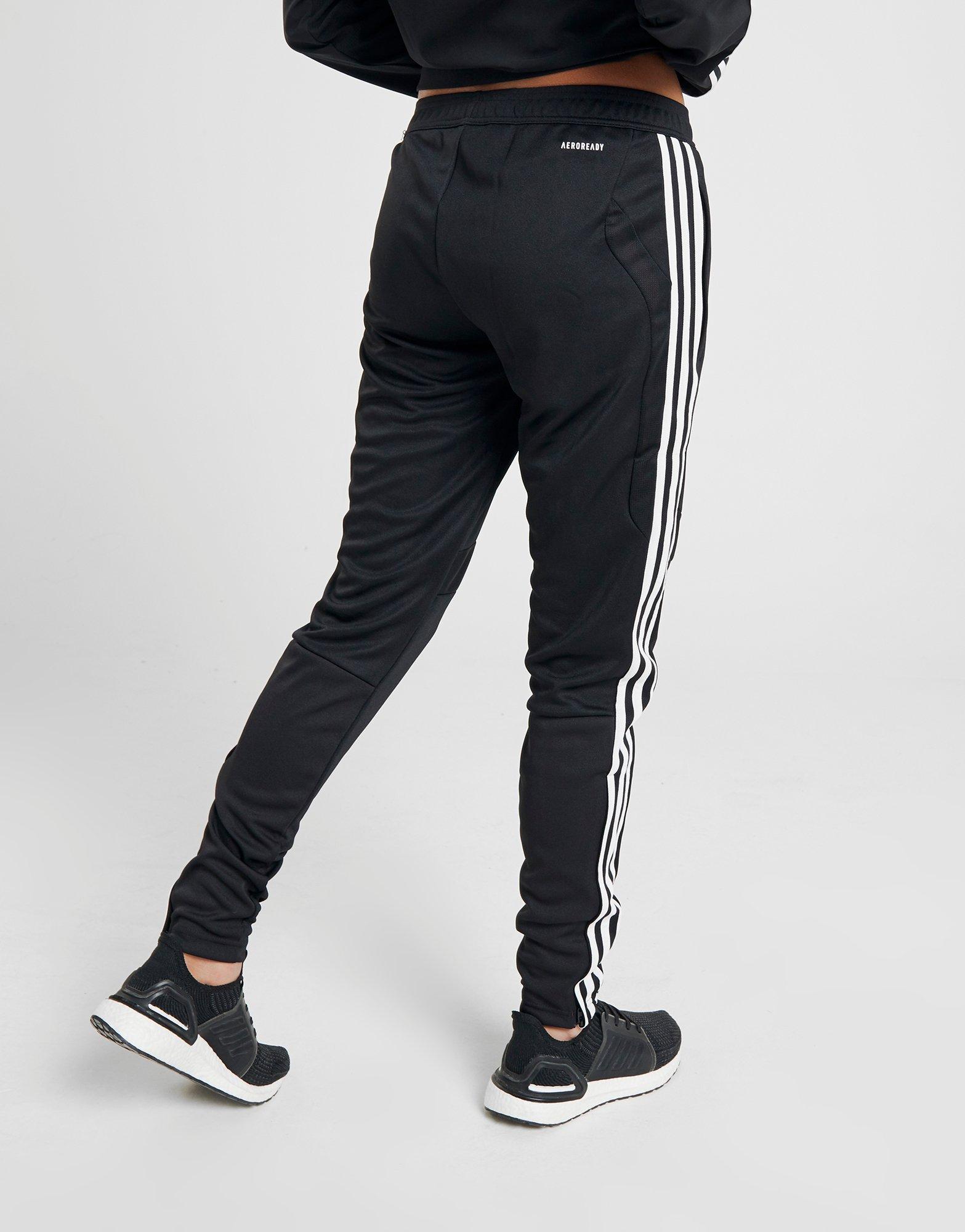 triple black adidas track pants