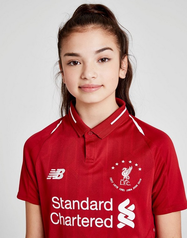 Buy Red New Balance Liverpool Fc 18 19 6 Times Home Shirt Junior