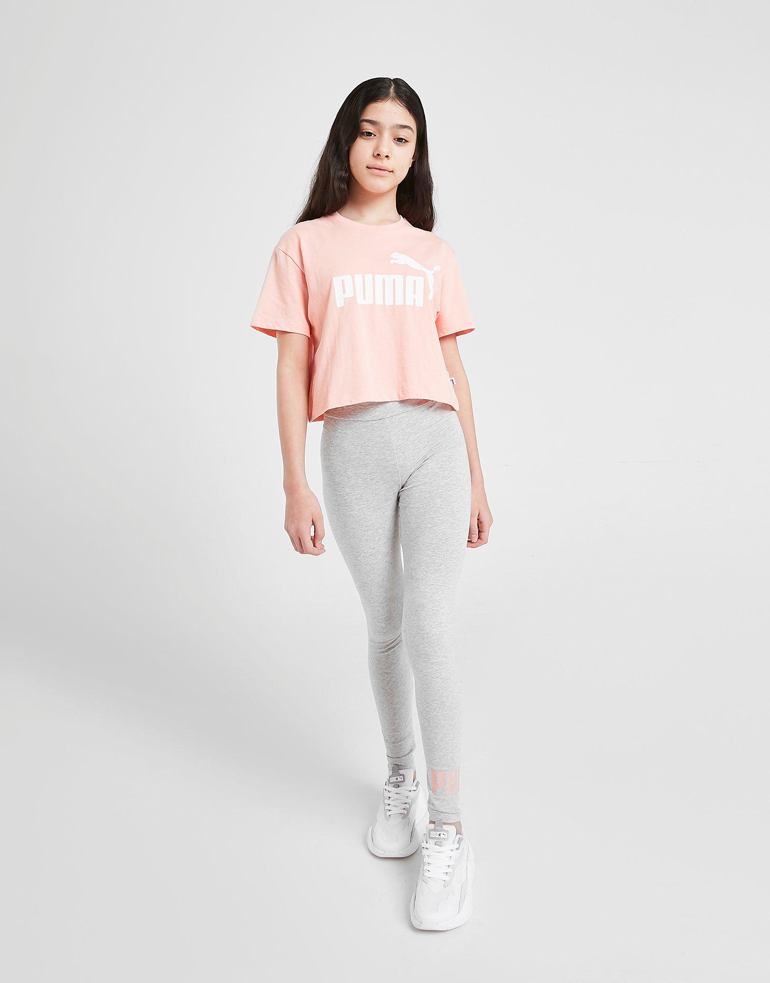 PUMA Girls' Core Crop T-Shirt Junior 