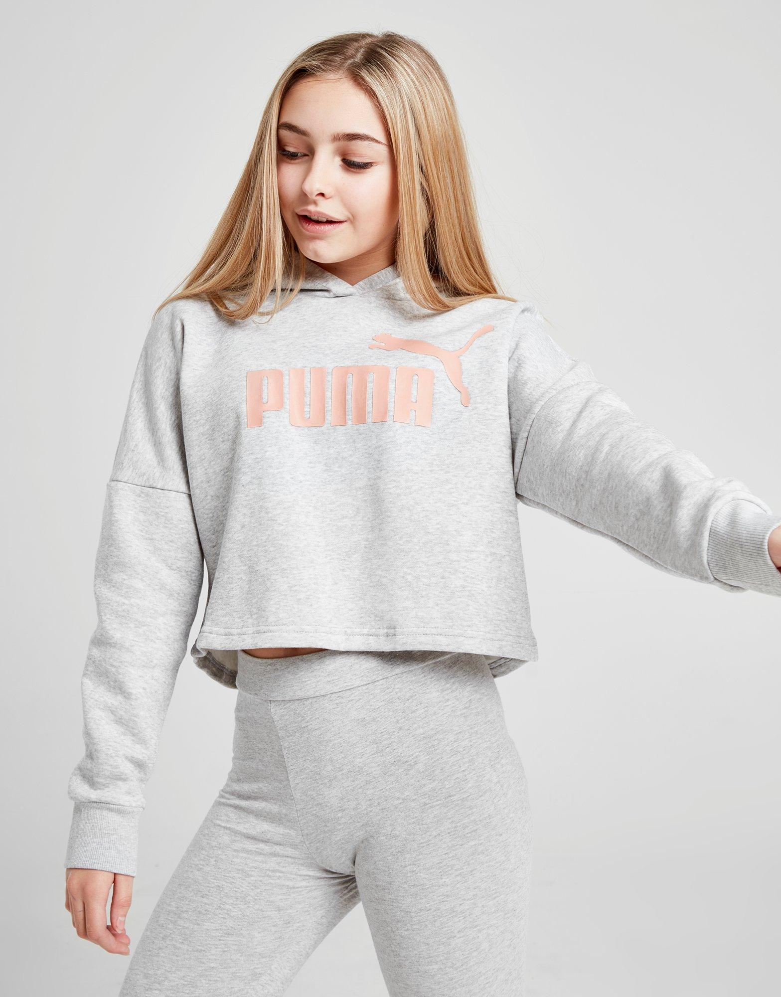 Buy PUMA Girls' Core Crop Hoodie Junior 