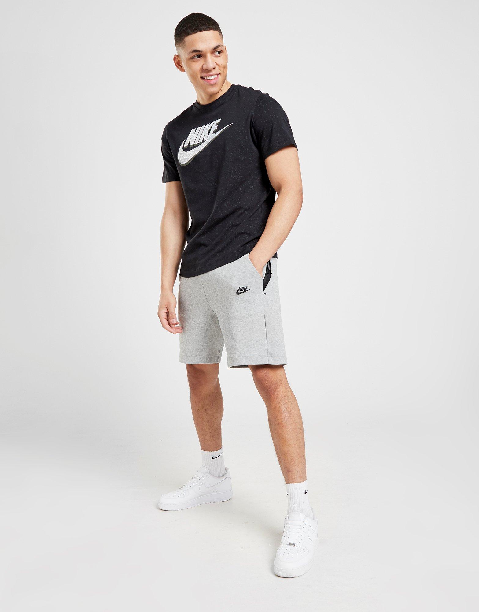 nike tech shorts grey