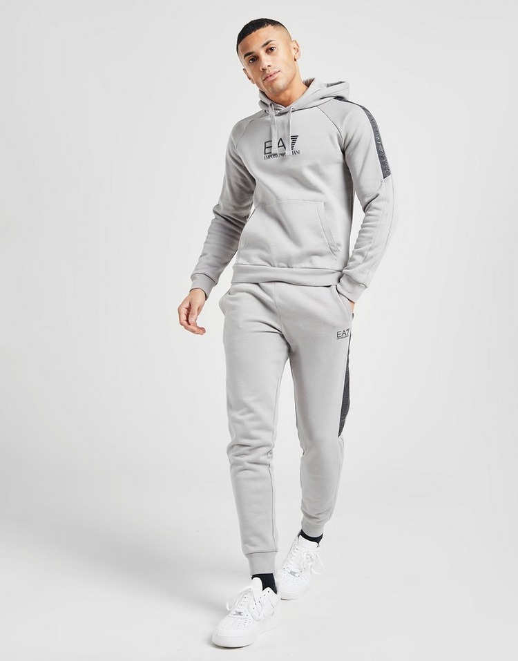 Buy Grey Emporio Armani EA7 Grain Tape Hoodie | JD Sports | JD Sports ...