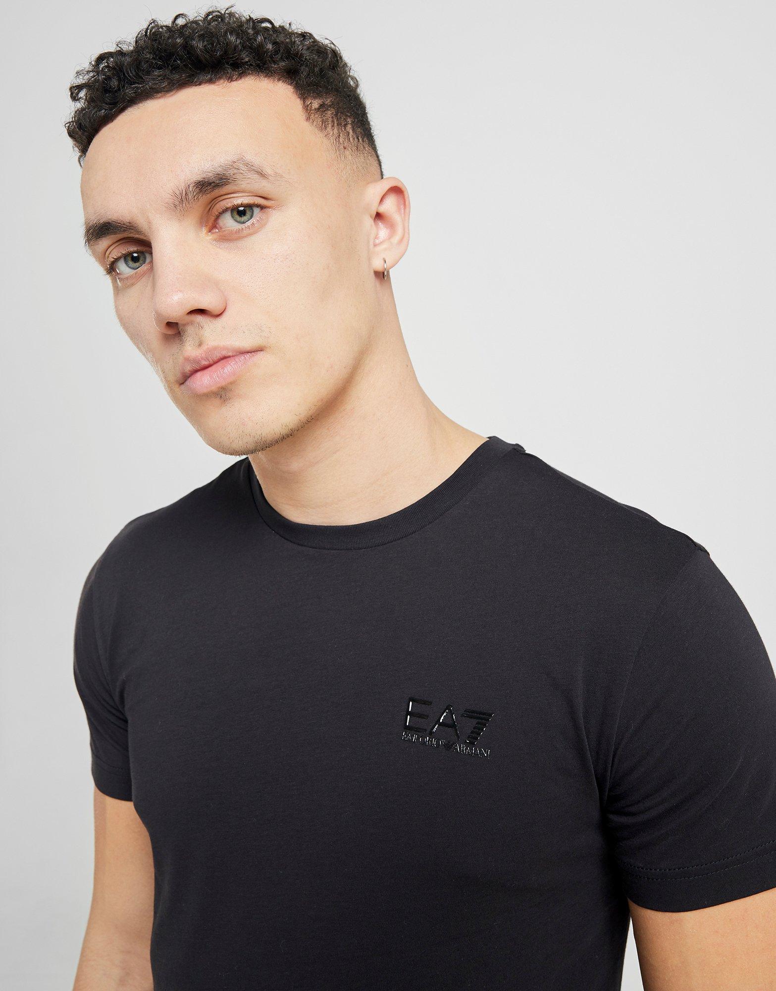 armani black short sleeve shirt