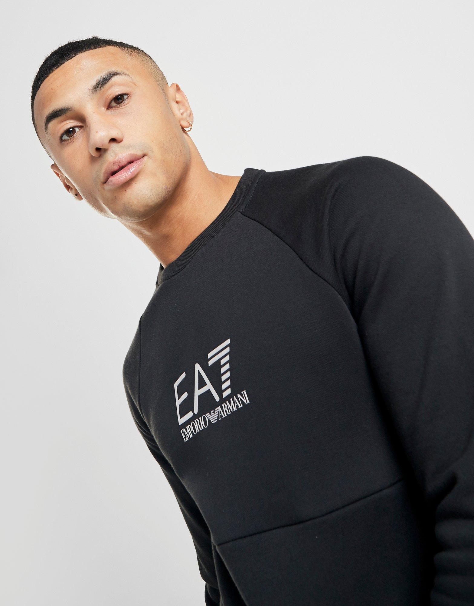 emporio armani ea7 micro tape crew sweatshirt