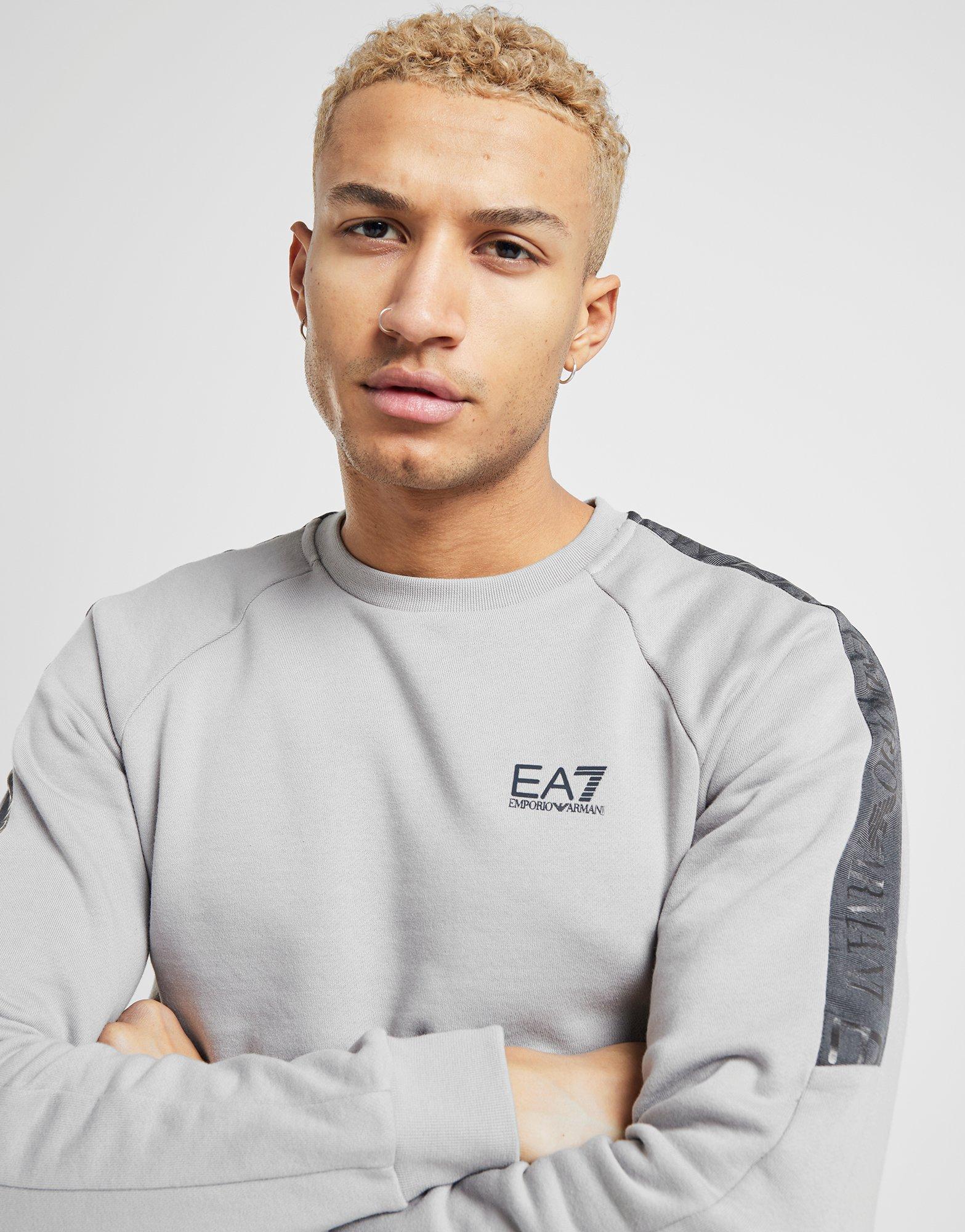 emporio armani ea7 micro tape crew sweatshirt