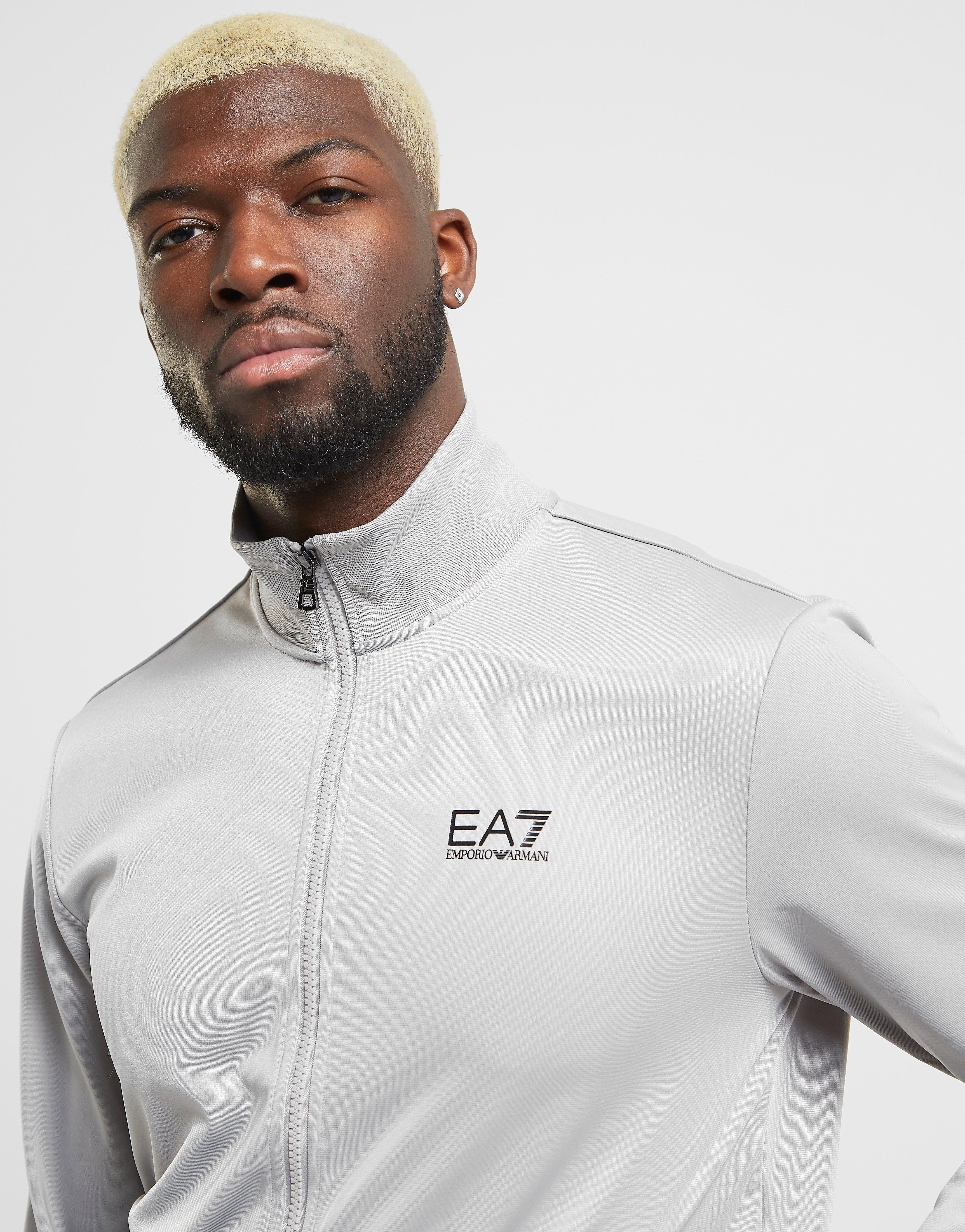 ea7 tracksuit grey and black