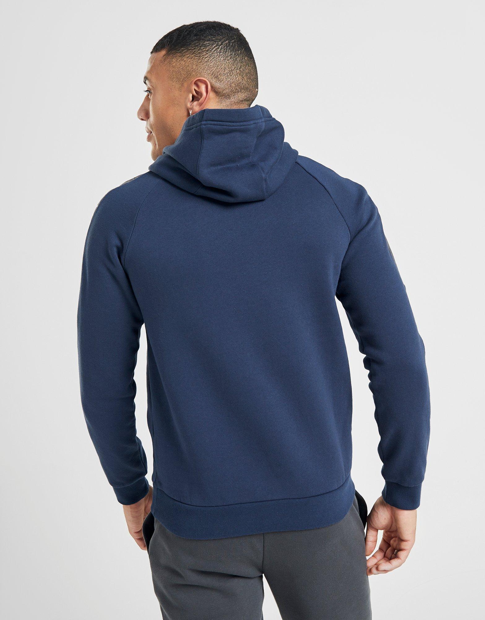 blue armani hoodie