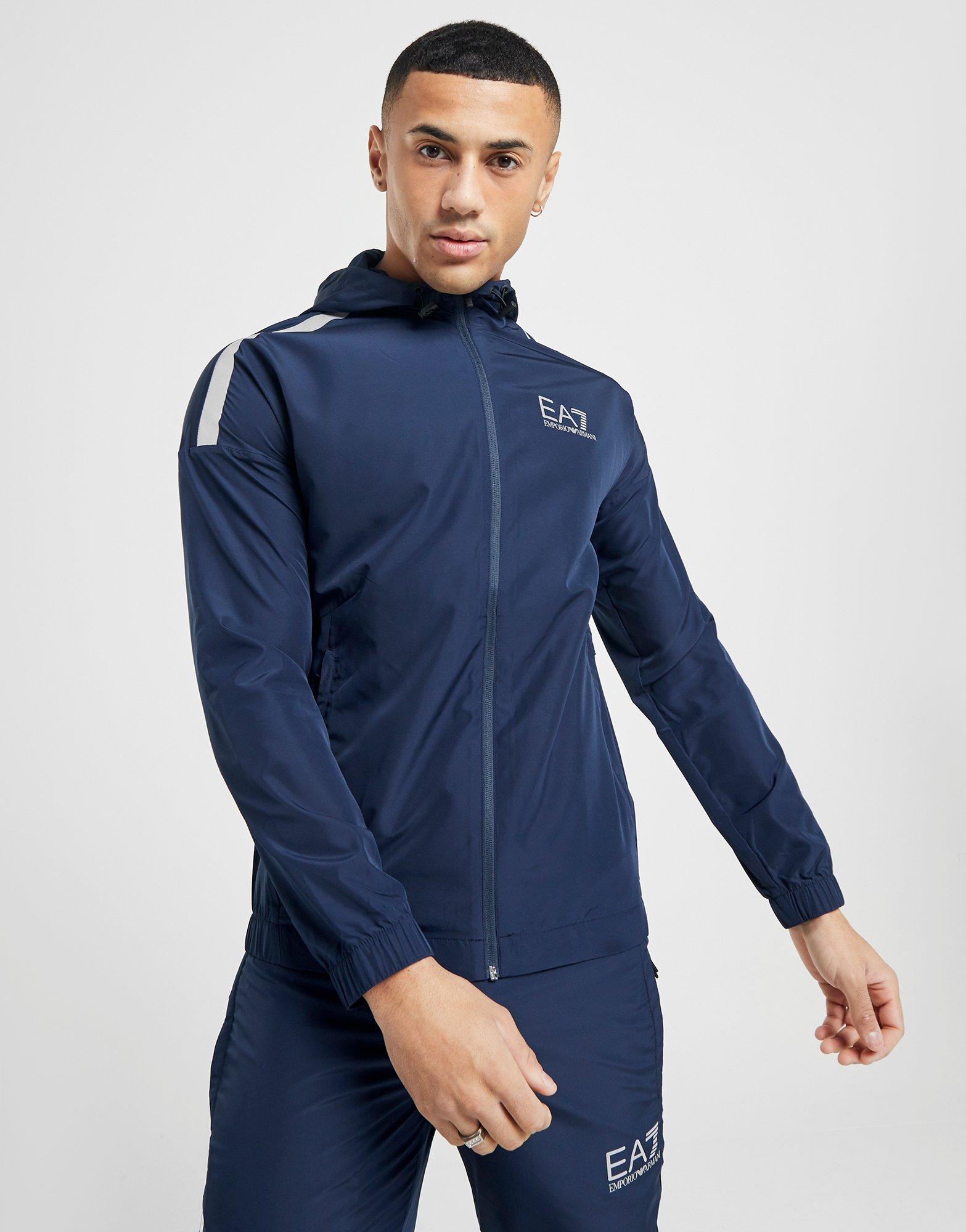 navy blue ea7 tracksuit