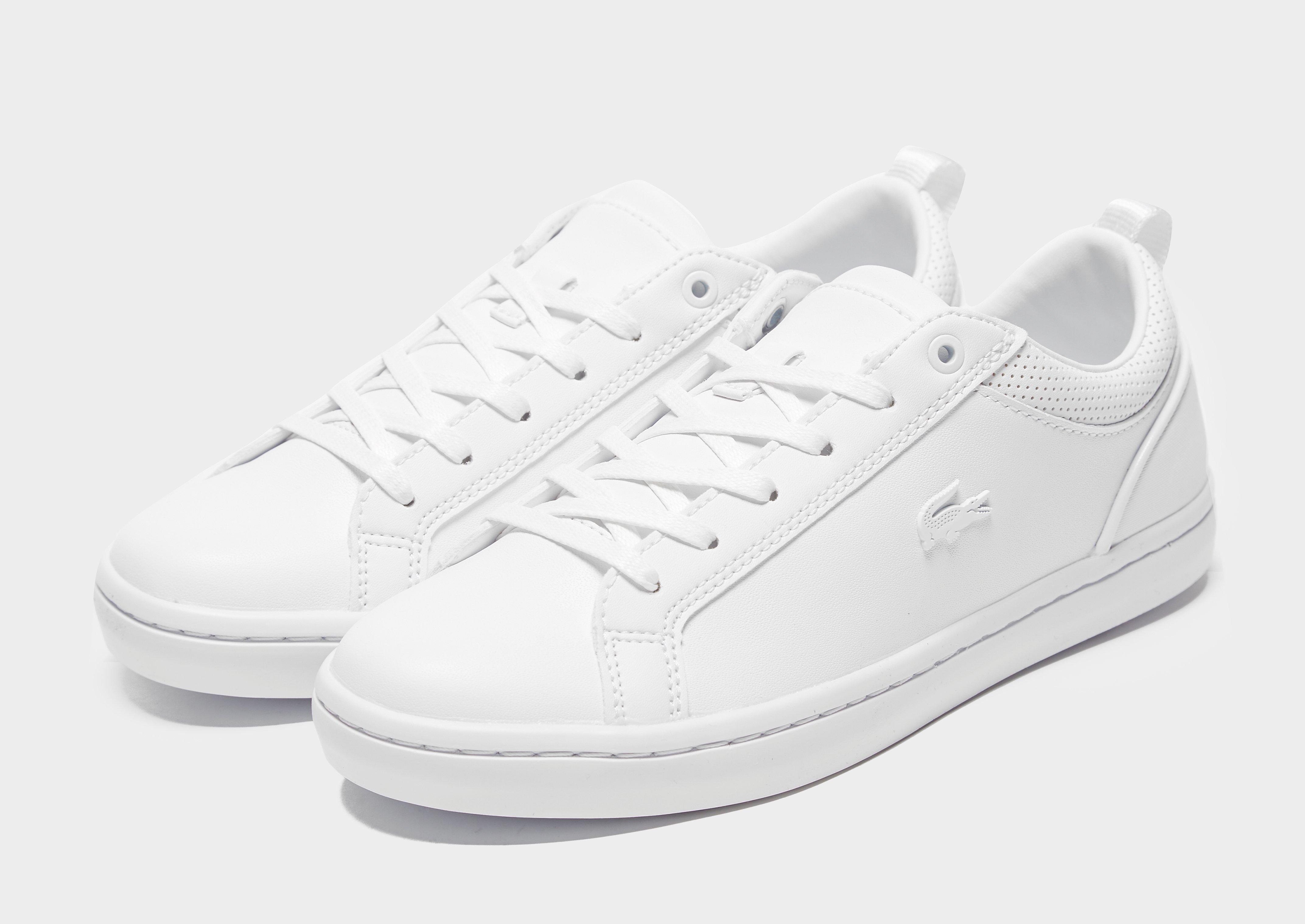 lacoste straightset women's white