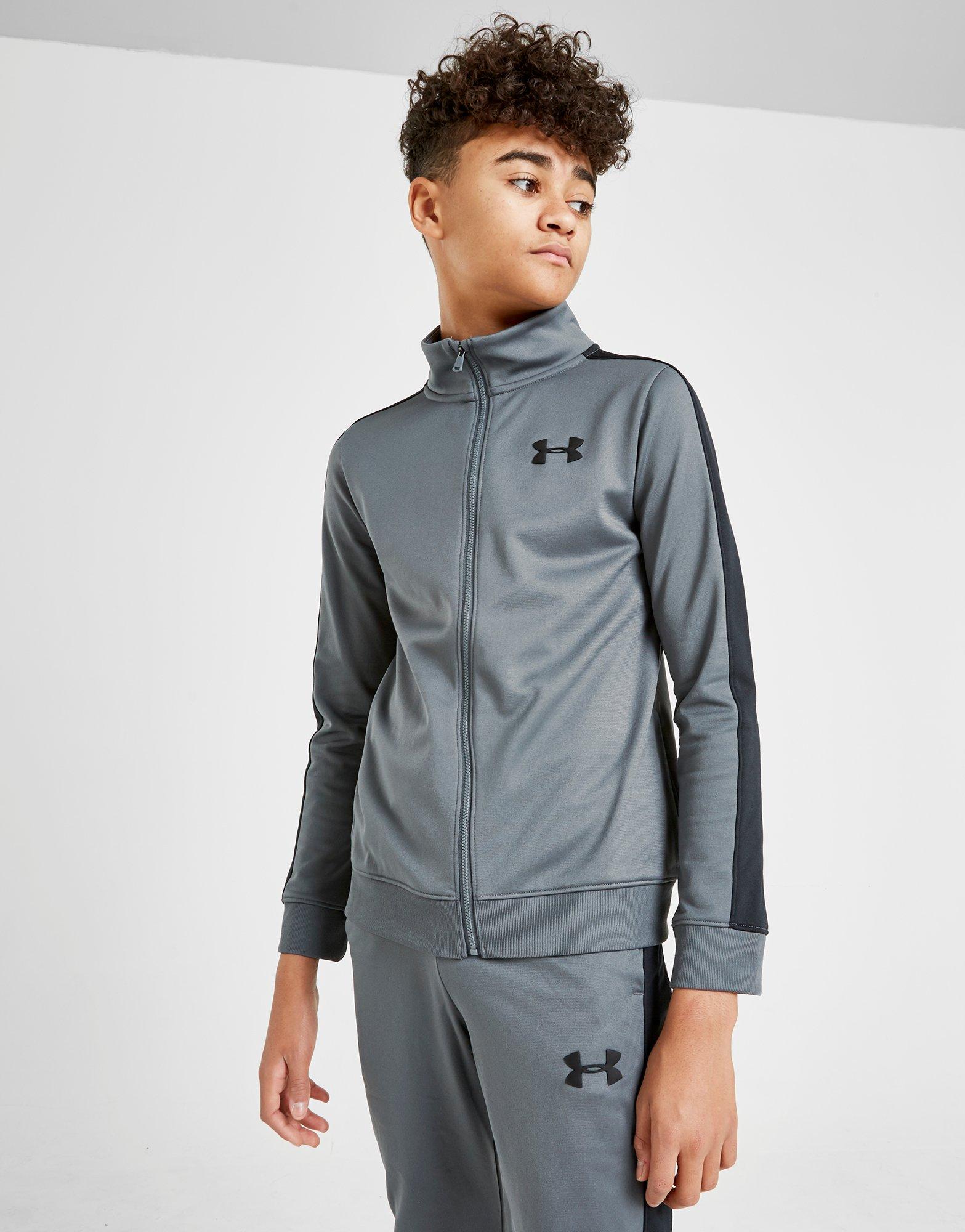 grey under armour tracksuit