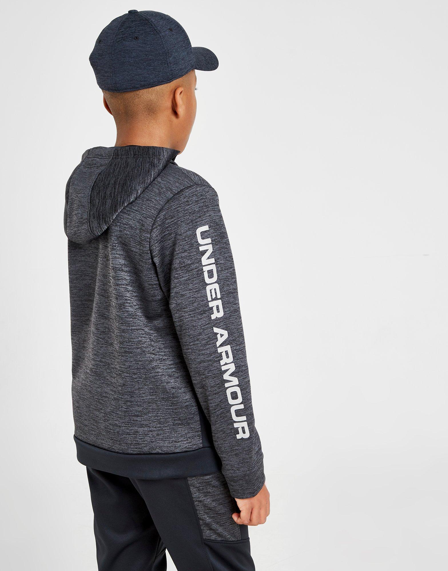 under armour fleece full zip poly hoodie junior