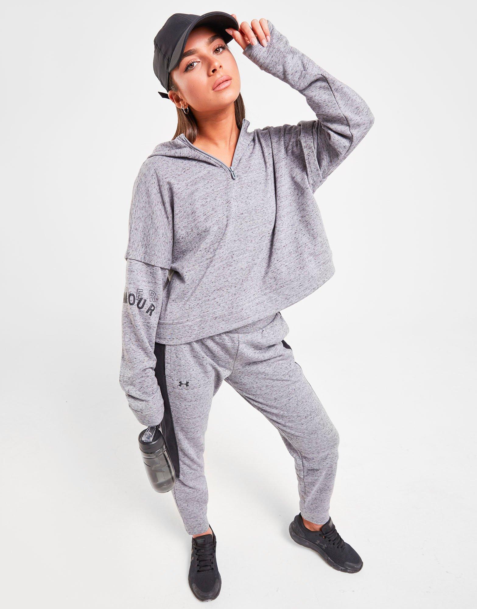 grey under armour hoodie women's