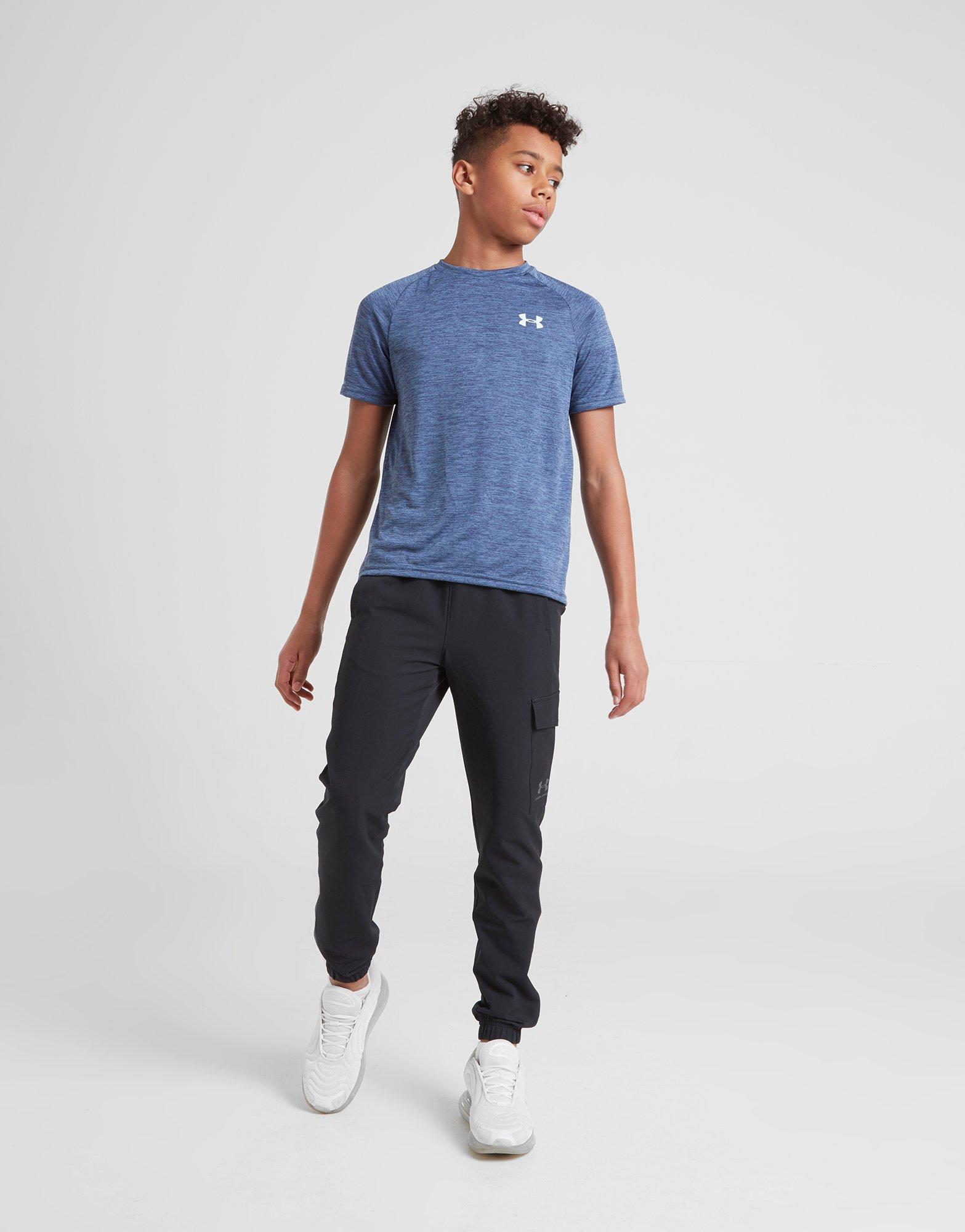 magliette under armour bambino argento