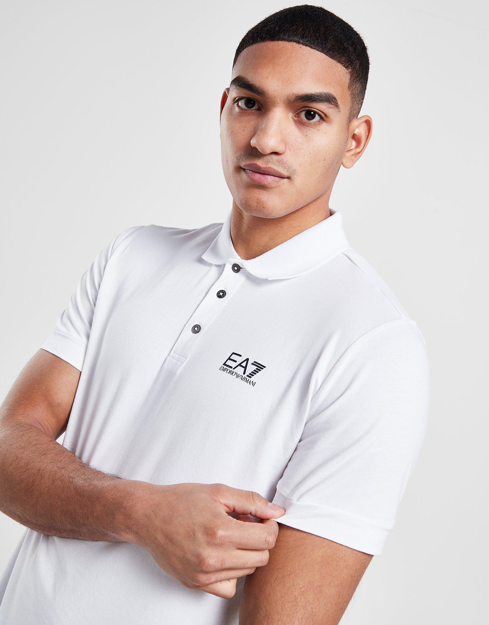 ea7 white polo shirt