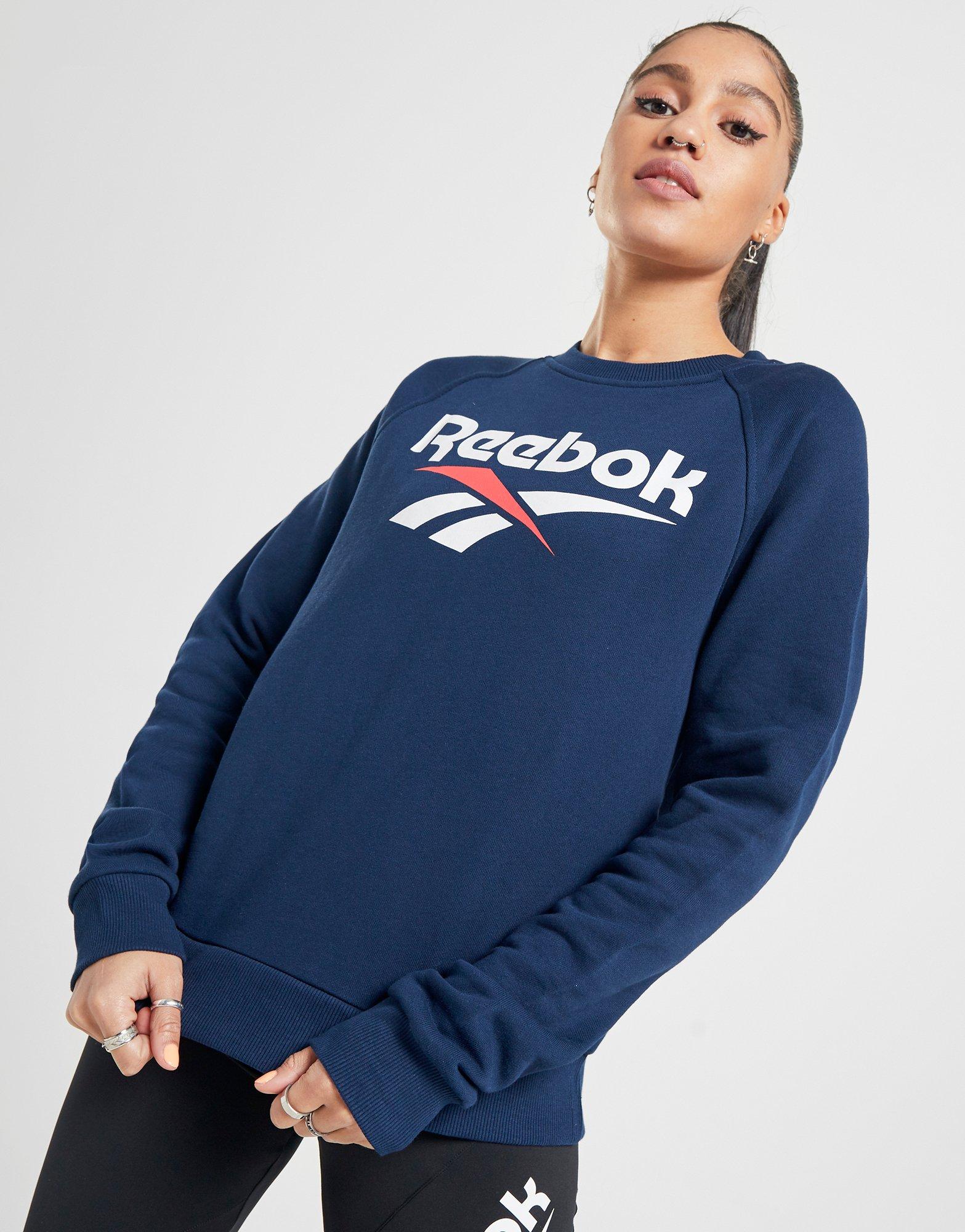 pull reebok femme bleu