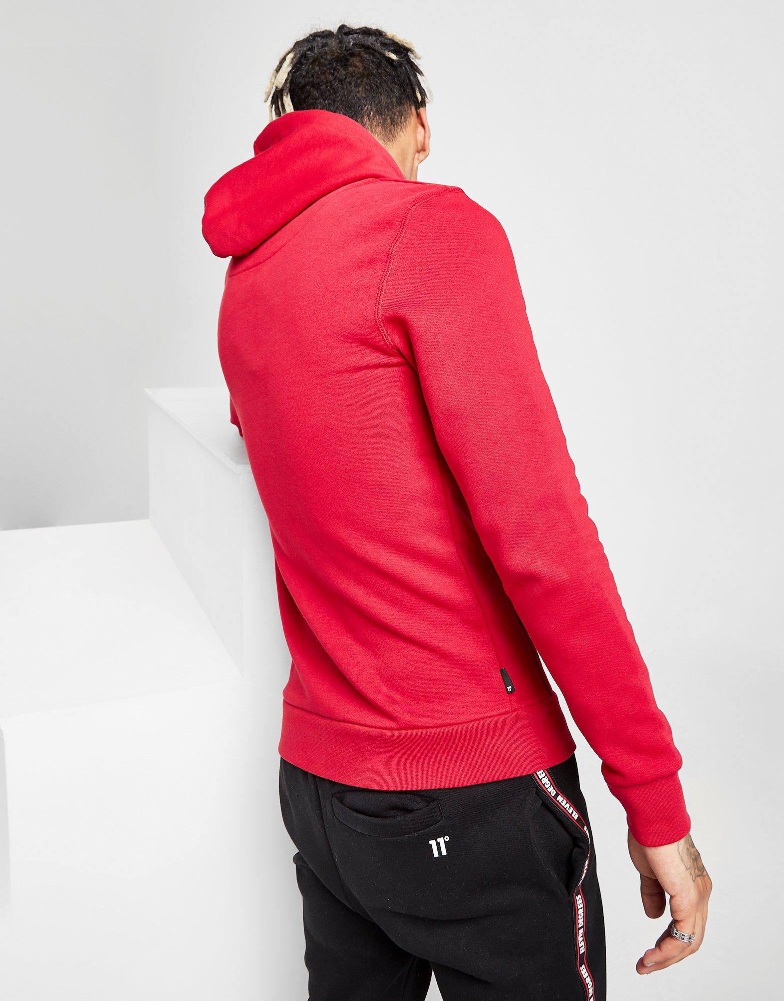11 degrees red hoodie