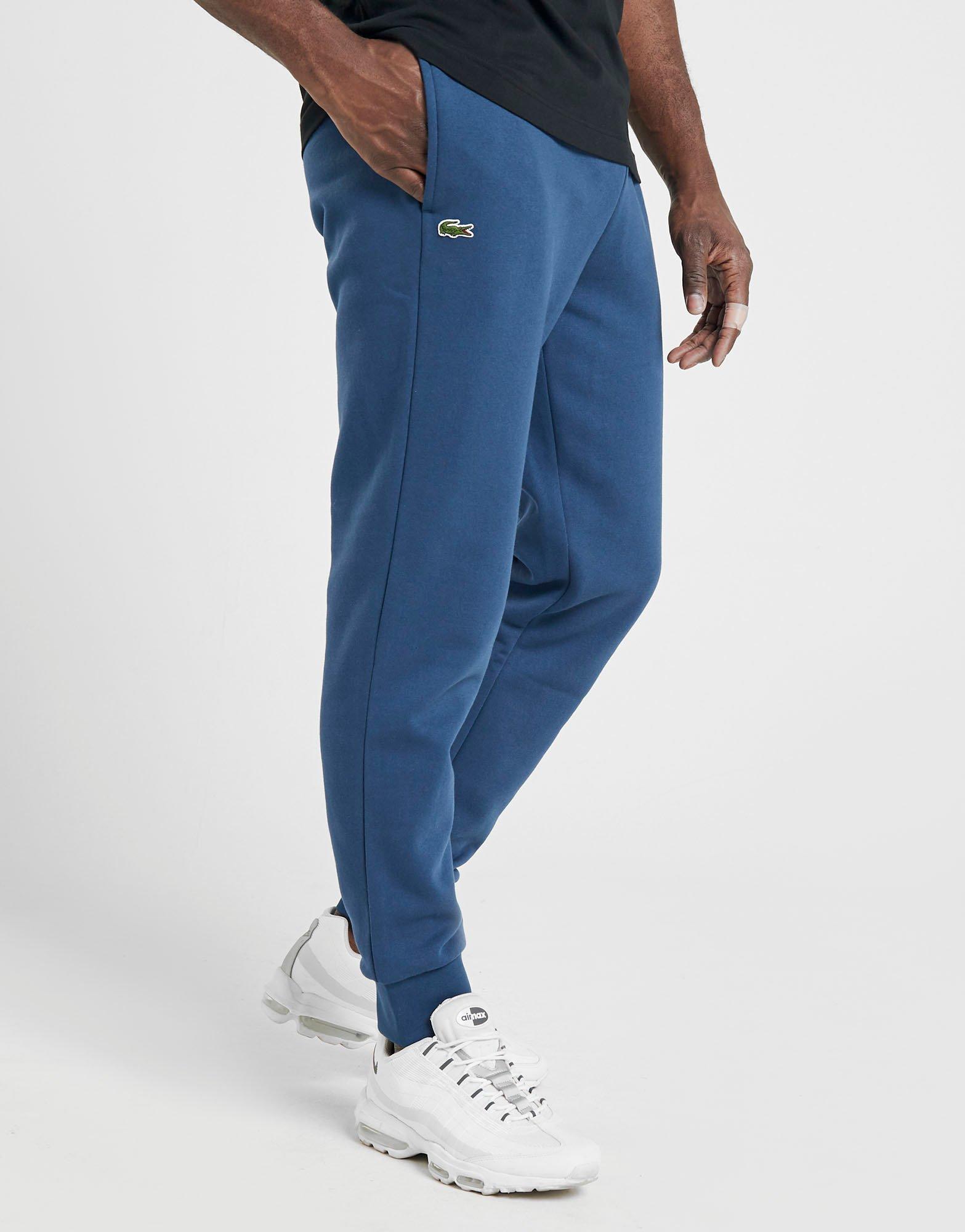 lacoste slim cuffed fleece joggers