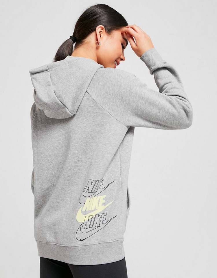 Buy Grey Nike Double Futura Overhead Hoodie | JD Sports | JD Sports Ireland