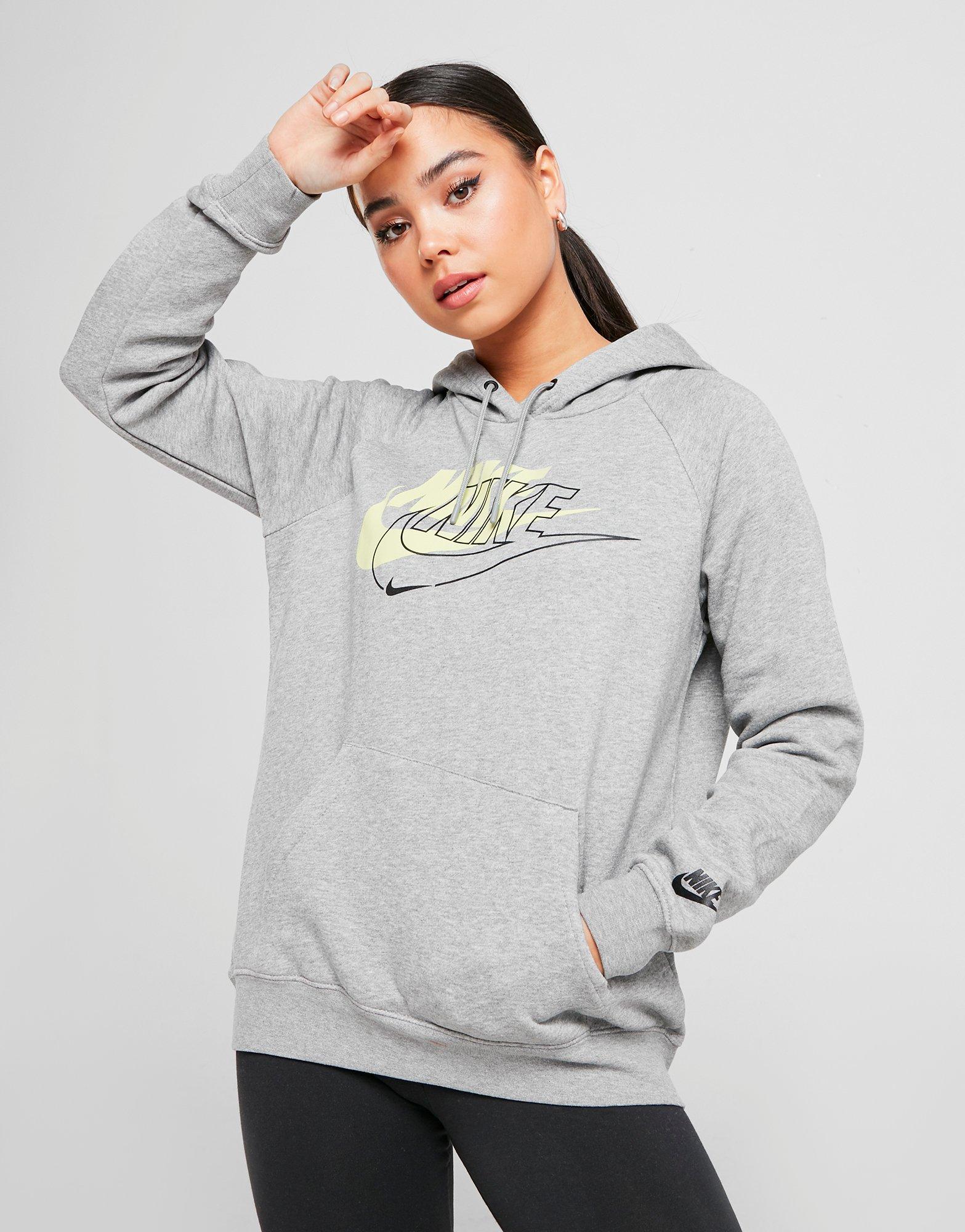 grey nike hoodie womens