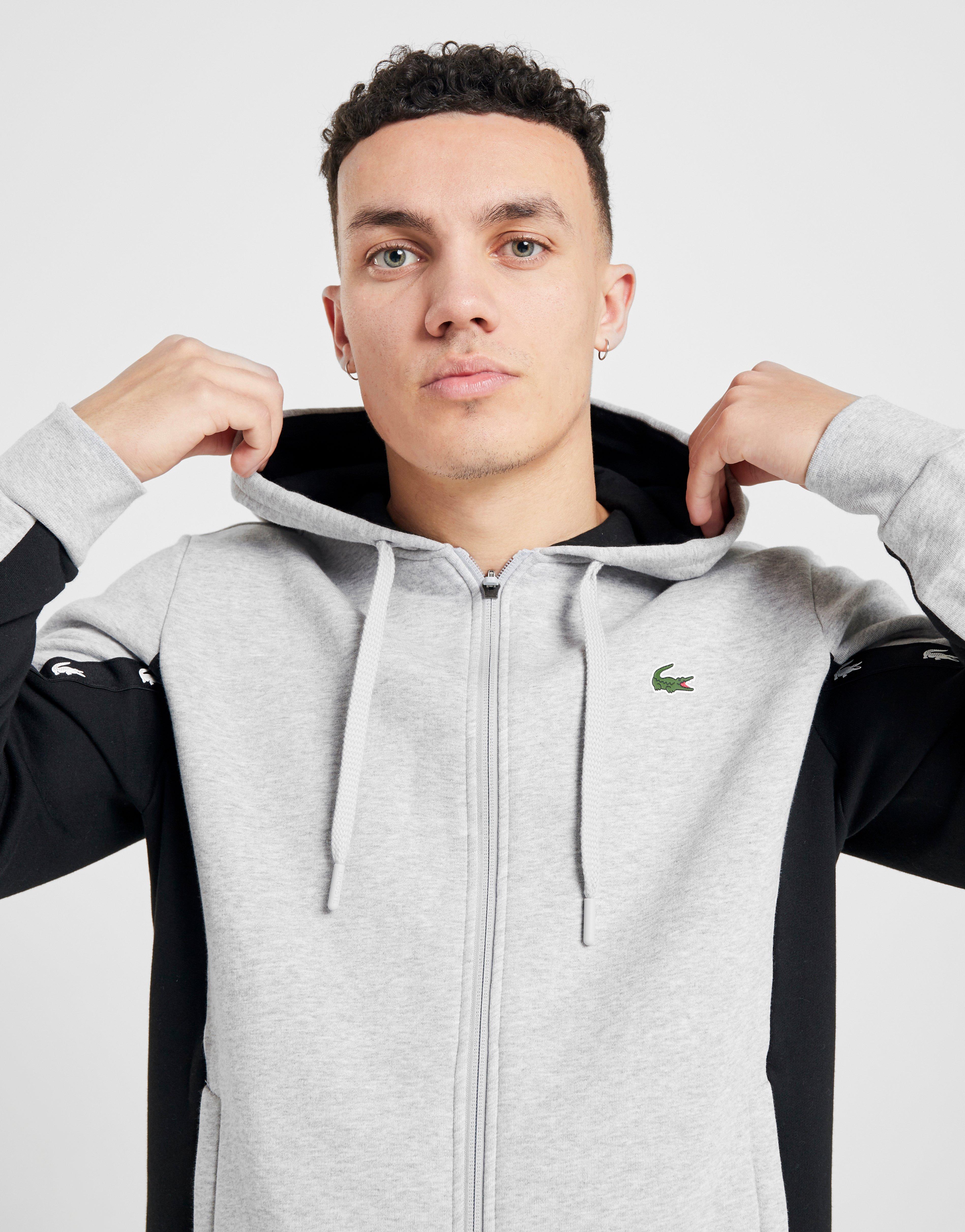 lacoste block hoodie