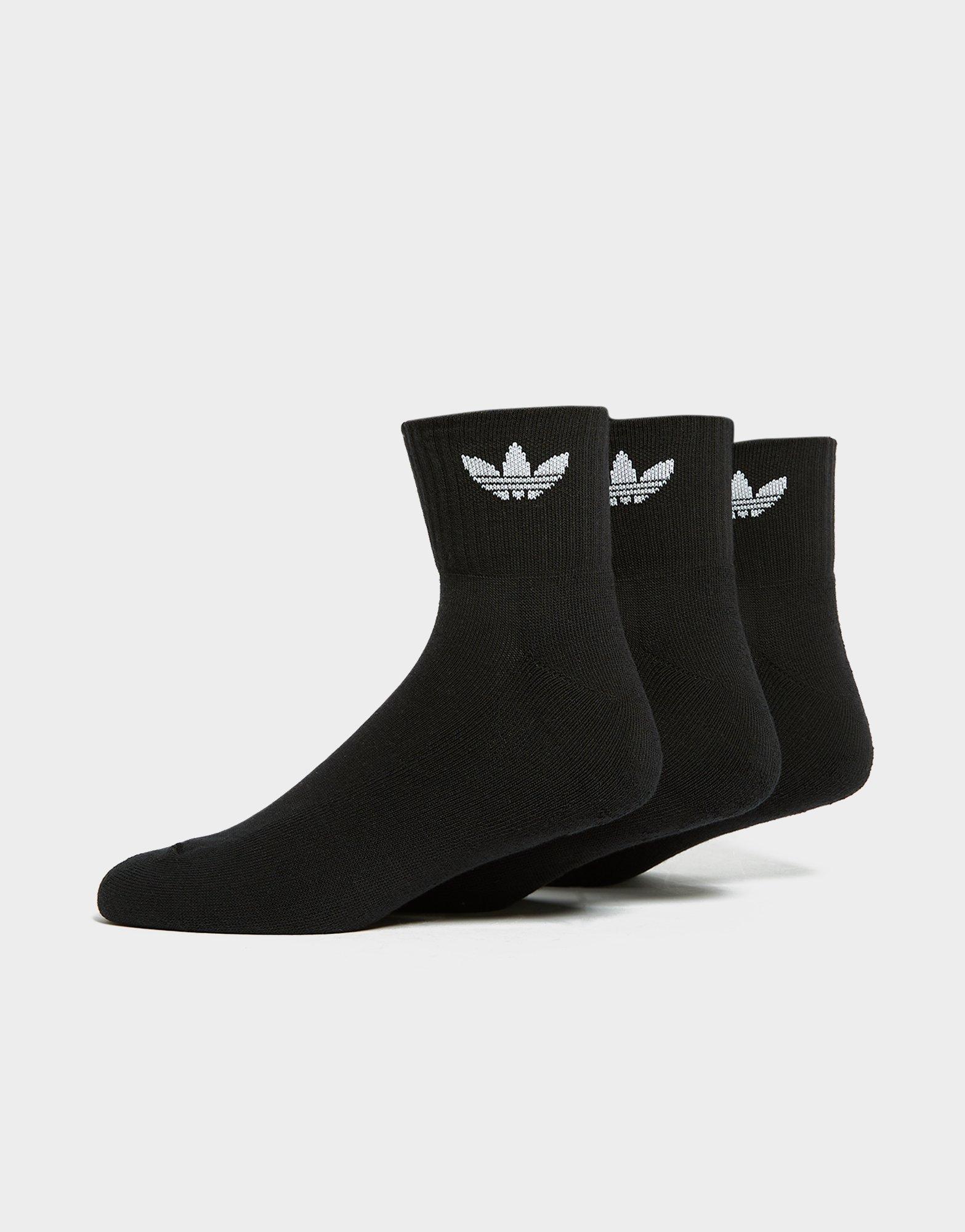 Calcetines largos Solid 3 Pares (UNISEX) - Negro adidas