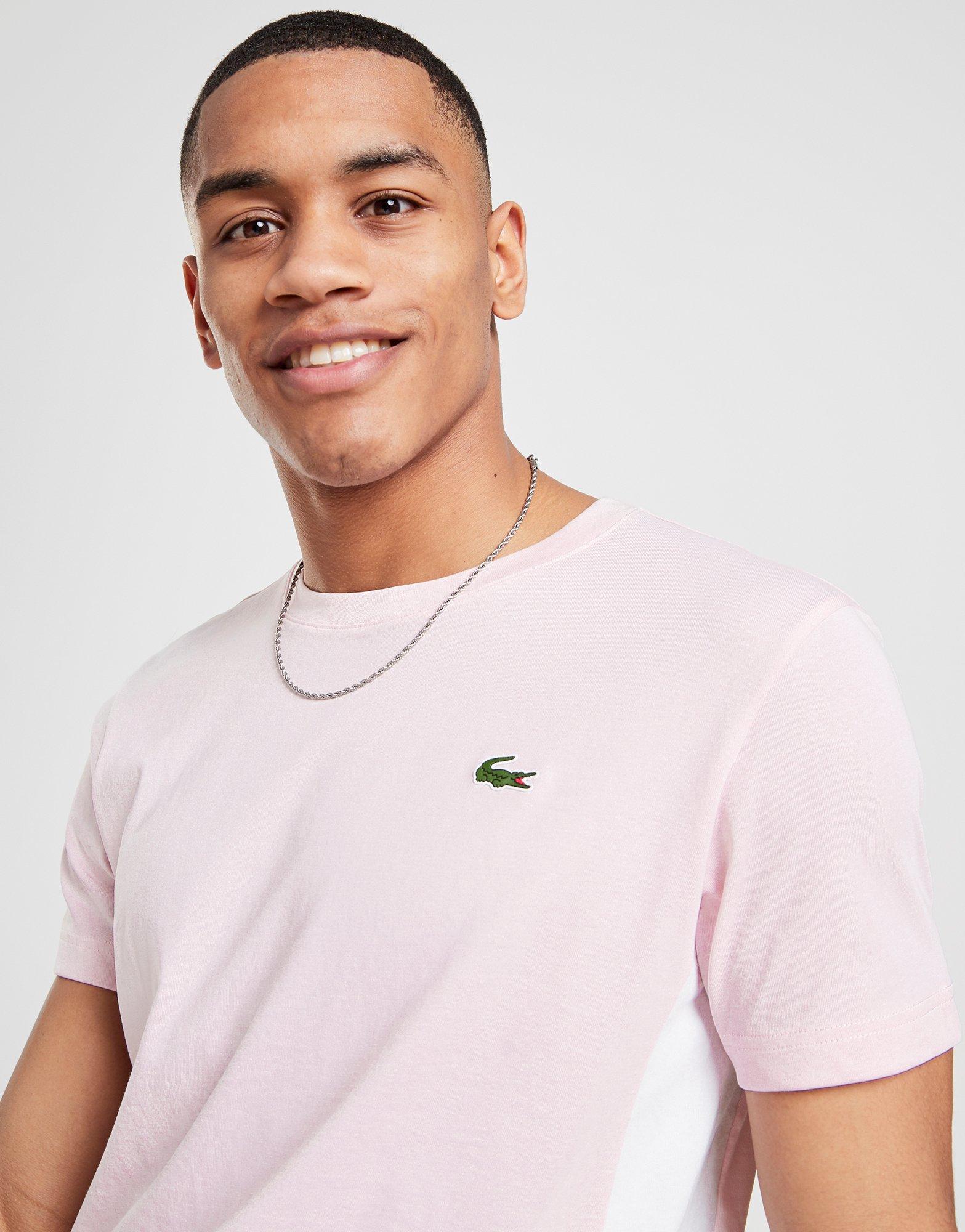 camisas blancas lacoste hombre
