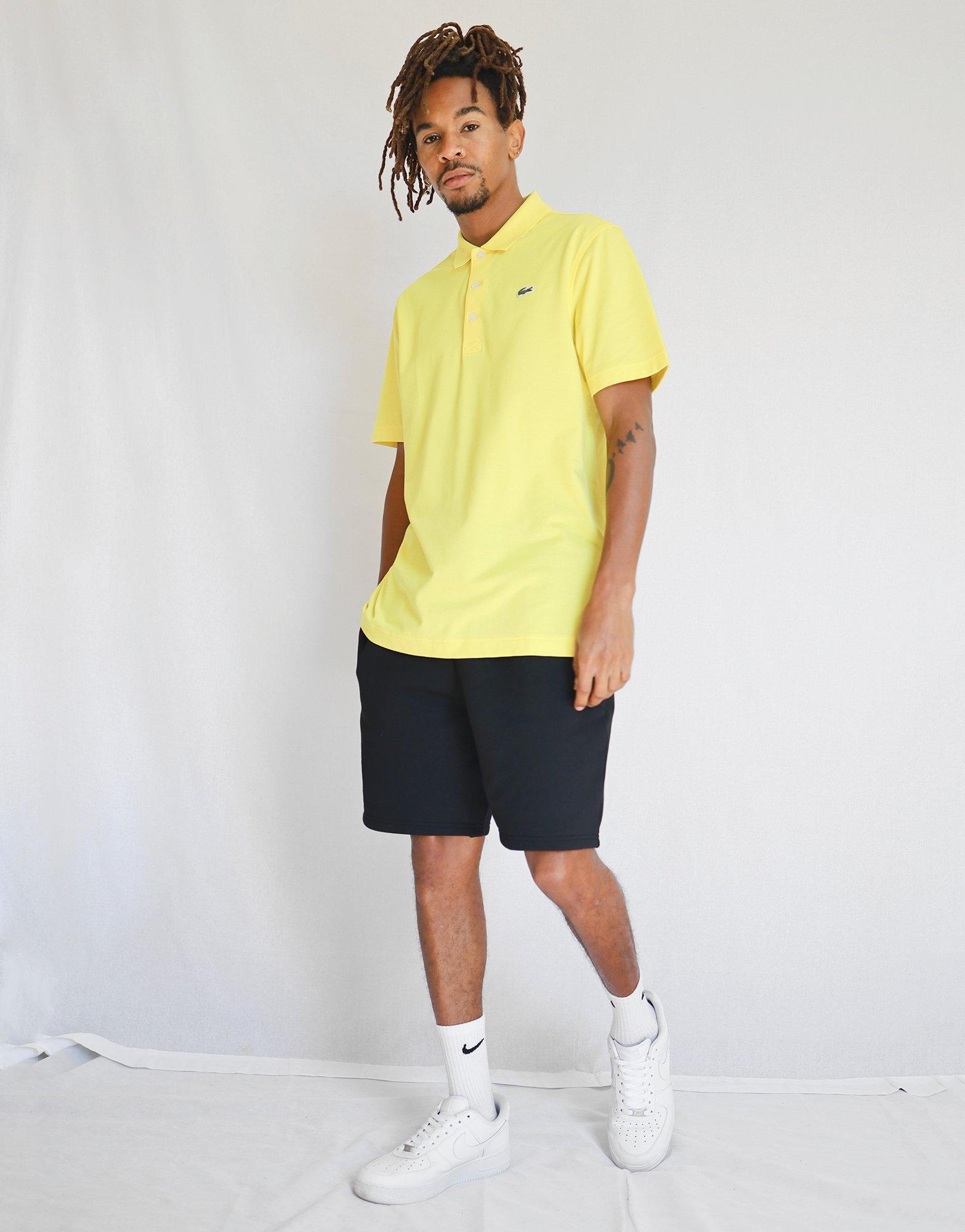 yellow lacoste polo shirt