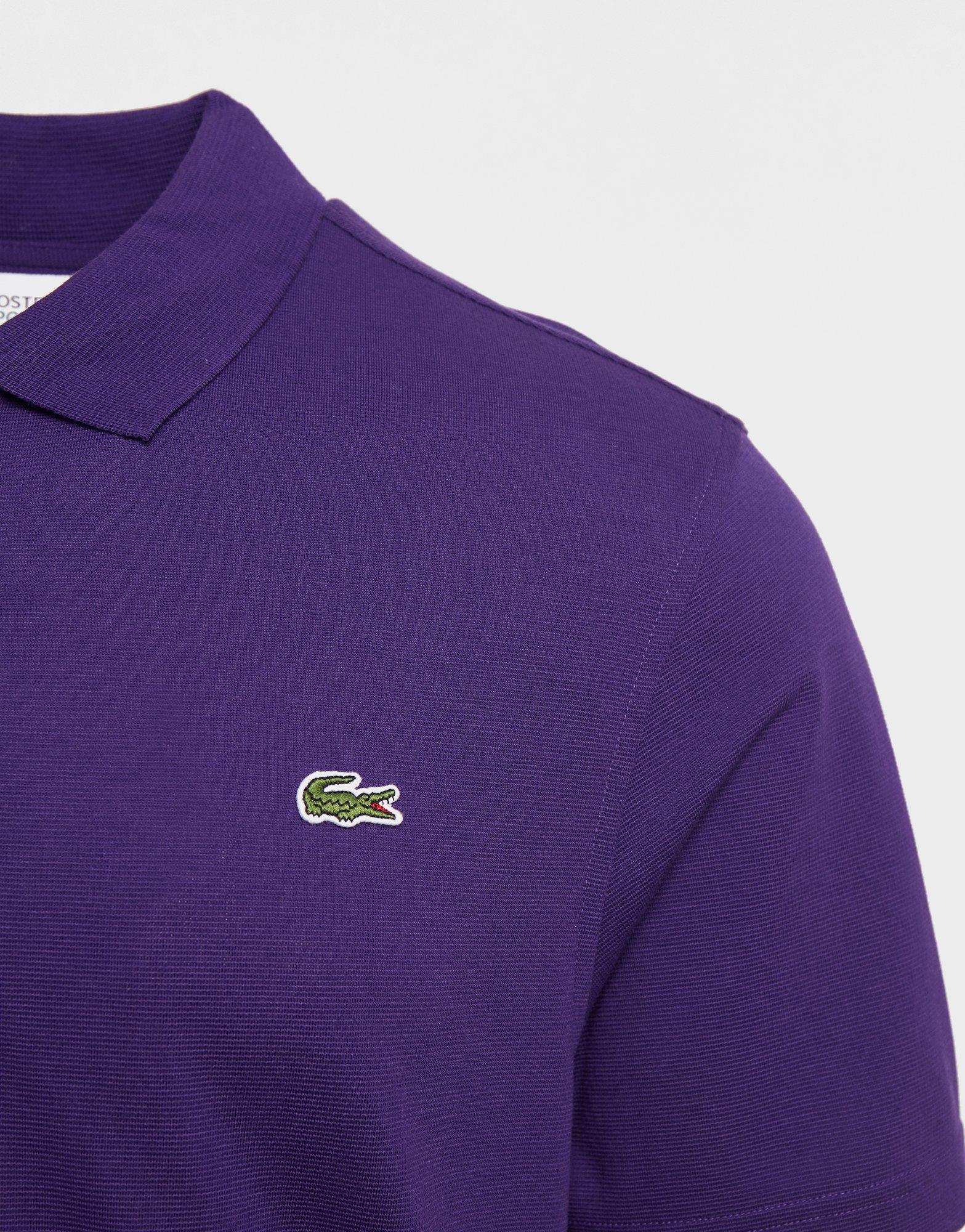 mens purple lacoste polo