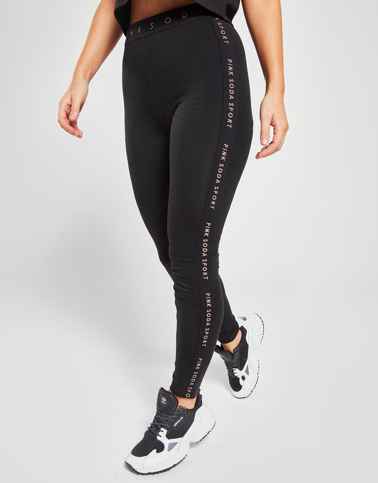 Pink Soda Sport Lurex Tape Leggings Damen