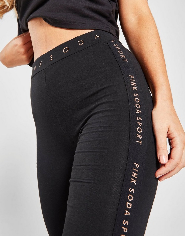 Pink Soda Sport Lurex Tape Leggings