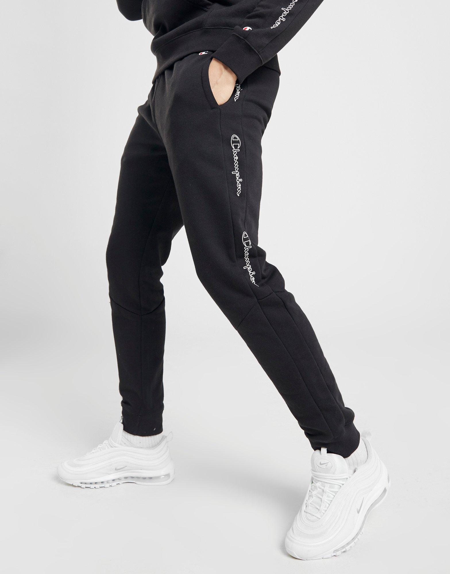 champion tape poly track pants