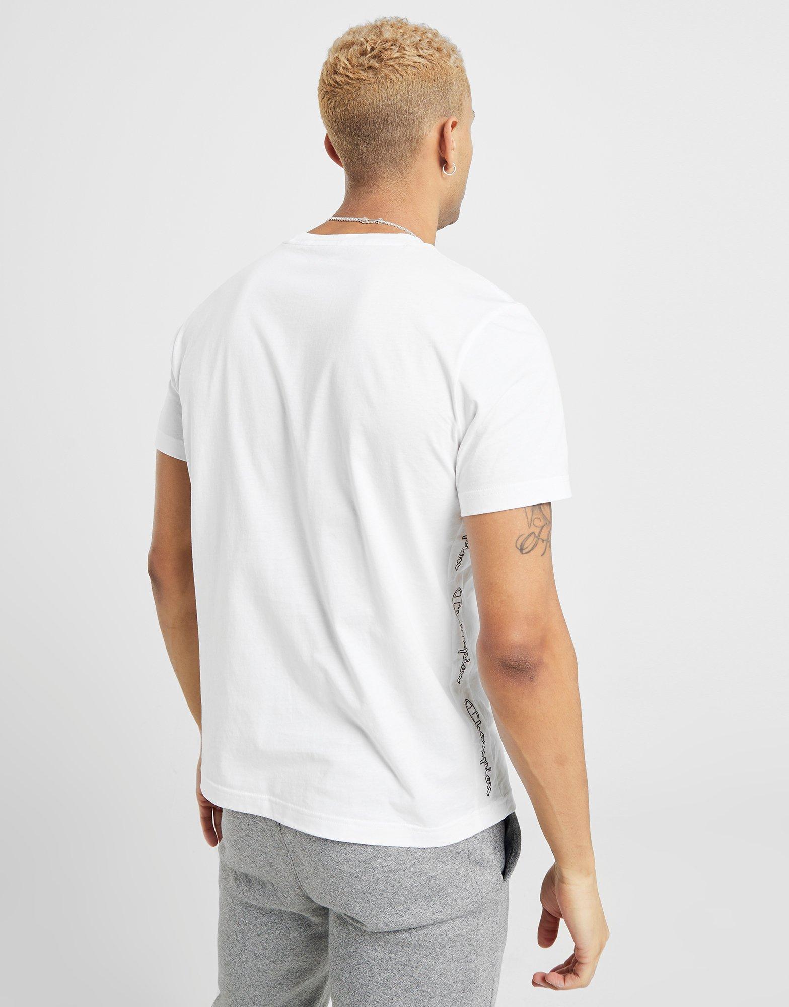 champion tape t shirt