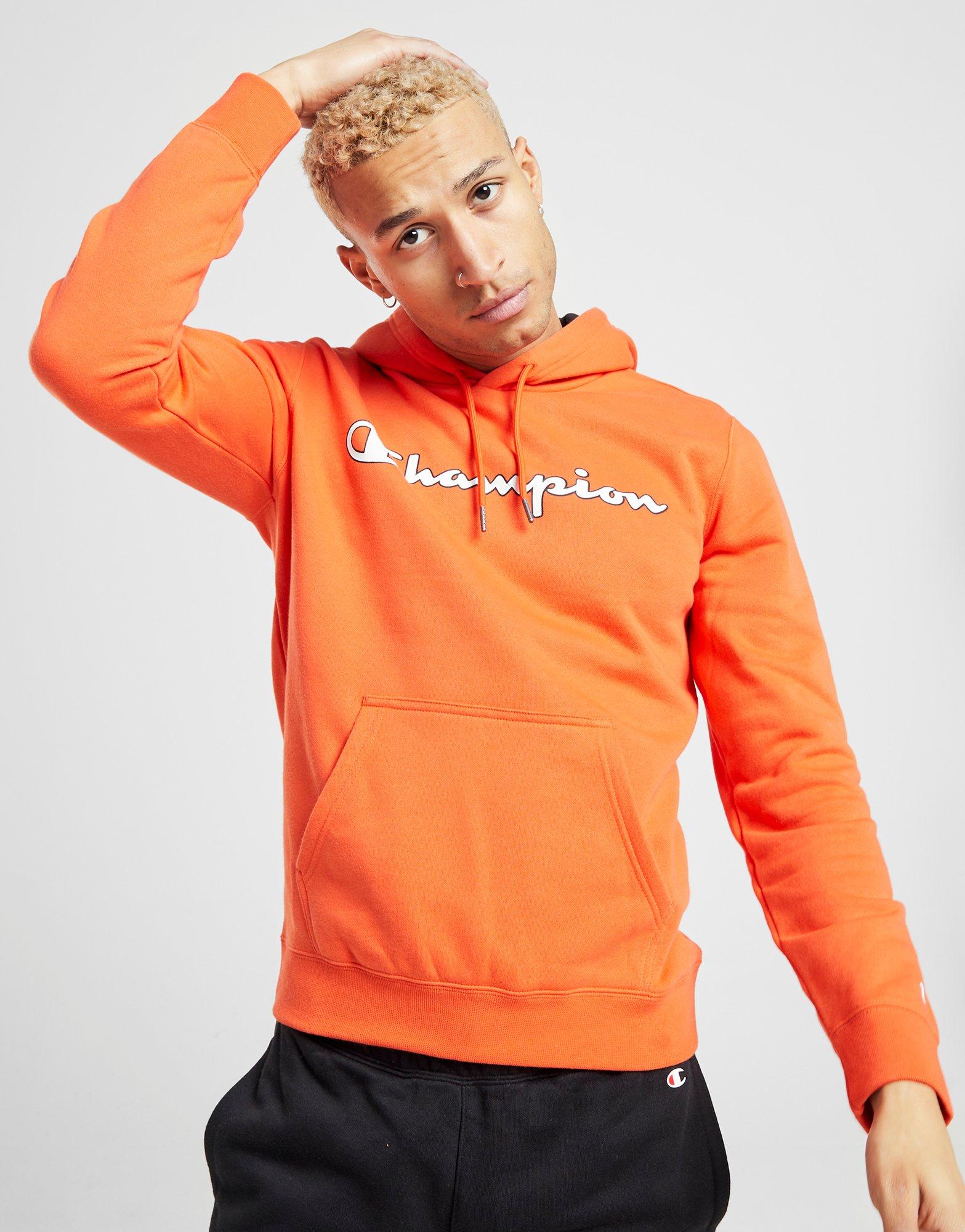 champions hoodie orange