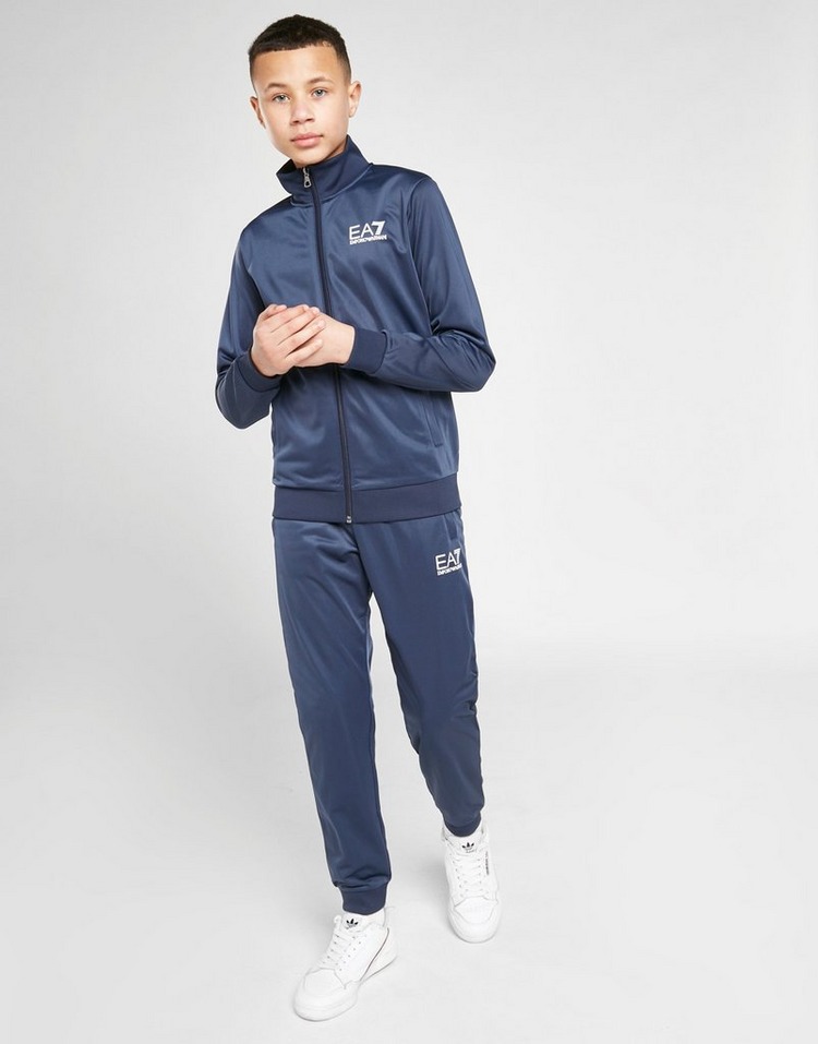 Buy Blue Emporio Armani EA7 Poly Tricot Tracksuit Junior | JD Sports ...