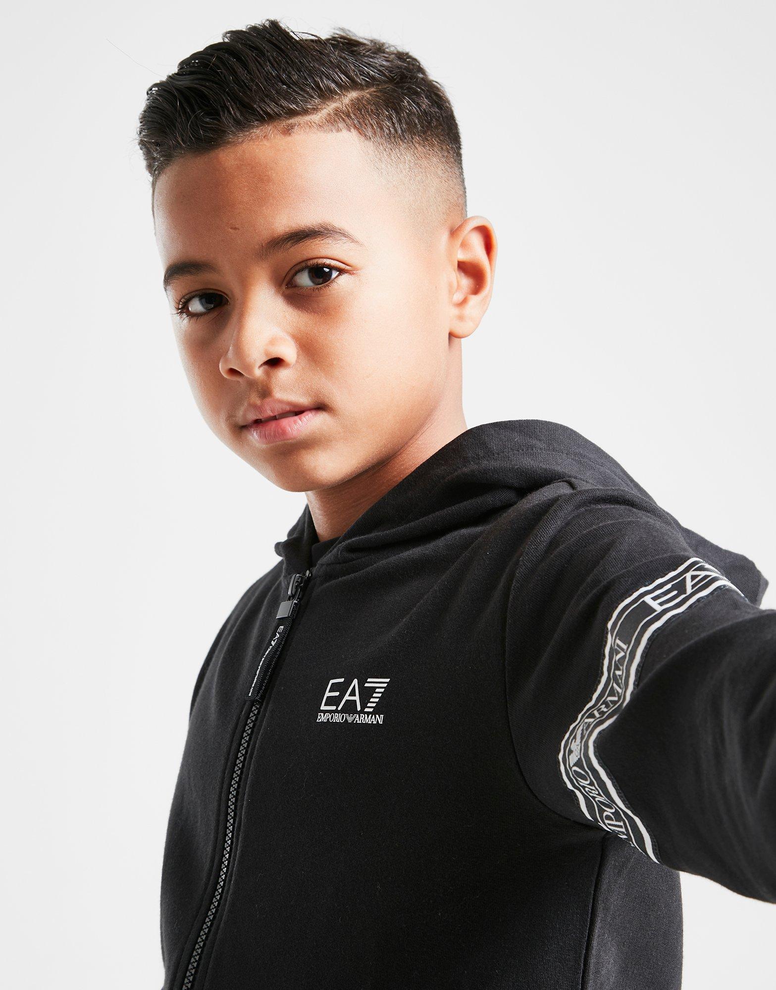 ea7 tape full zip hoodie