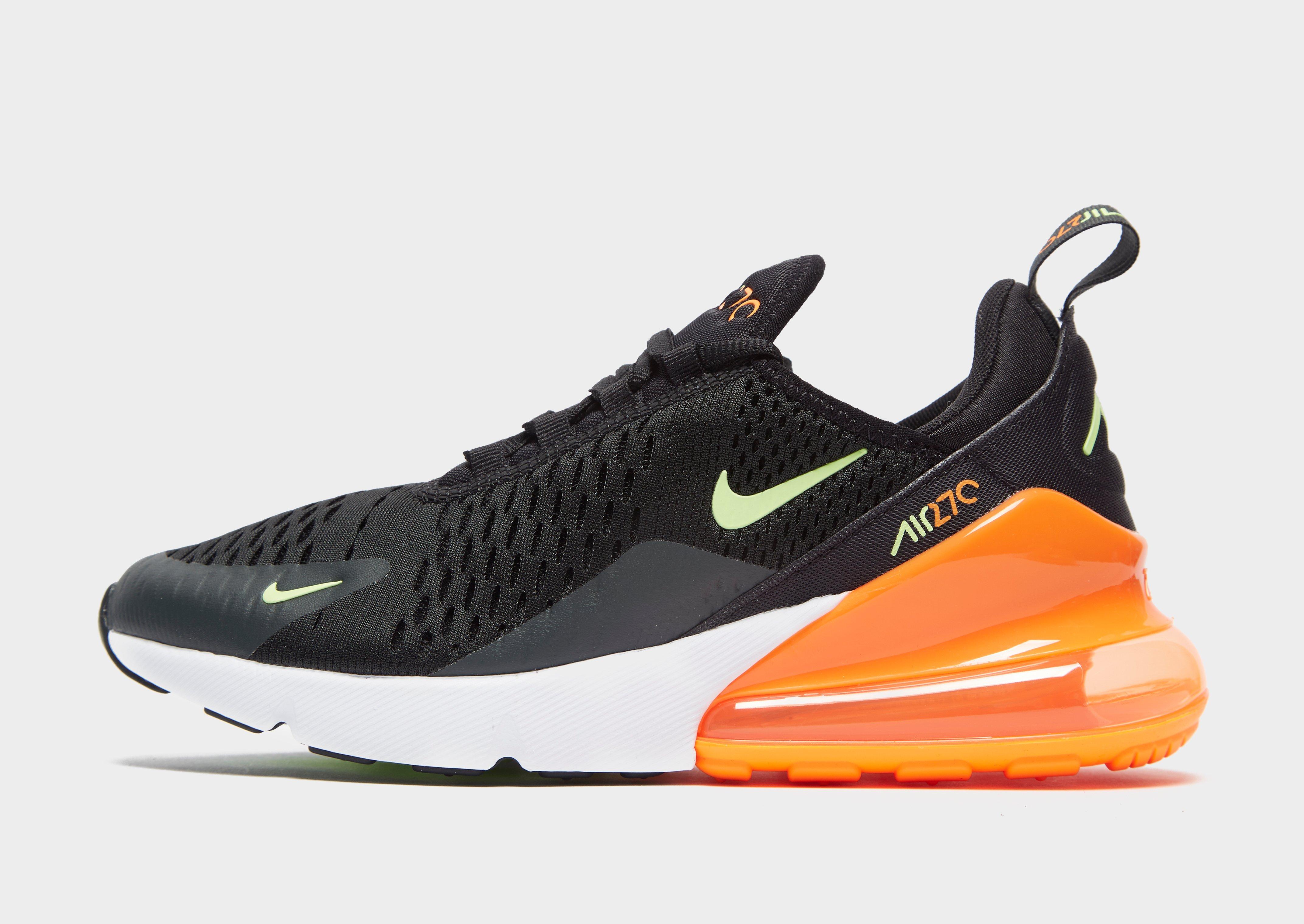 air max 270 nere e arancioni