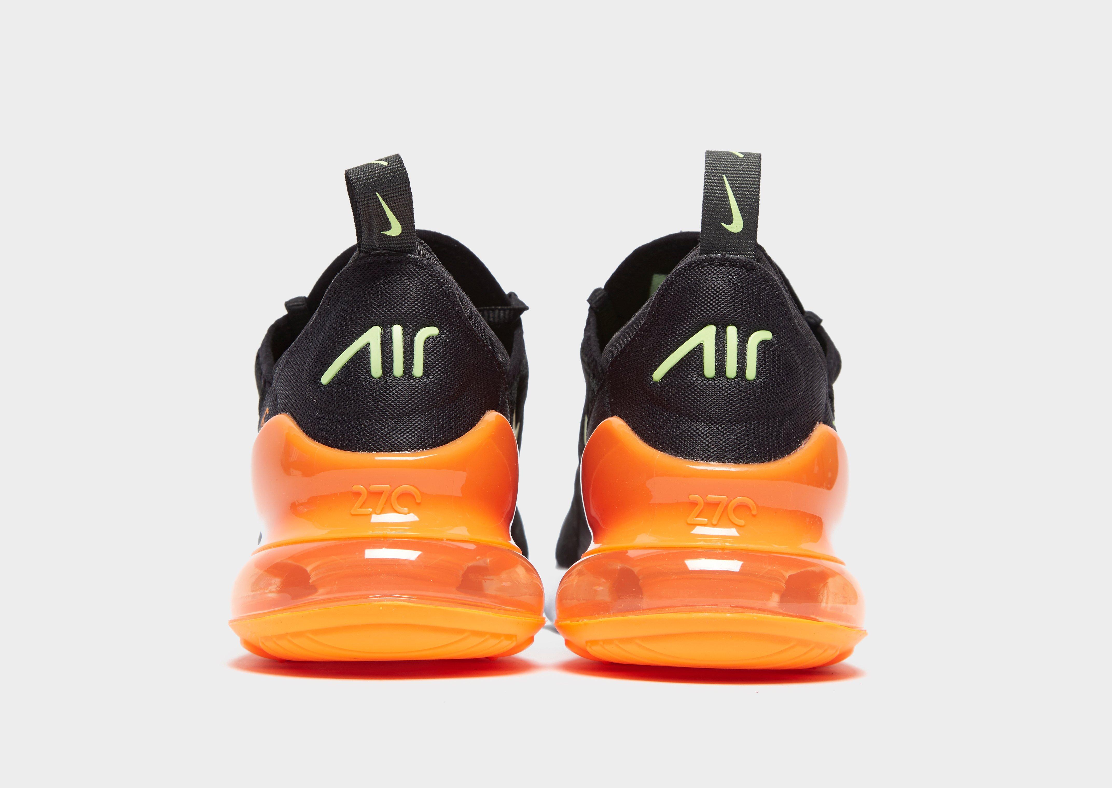 nike air max 270 junior orange and black